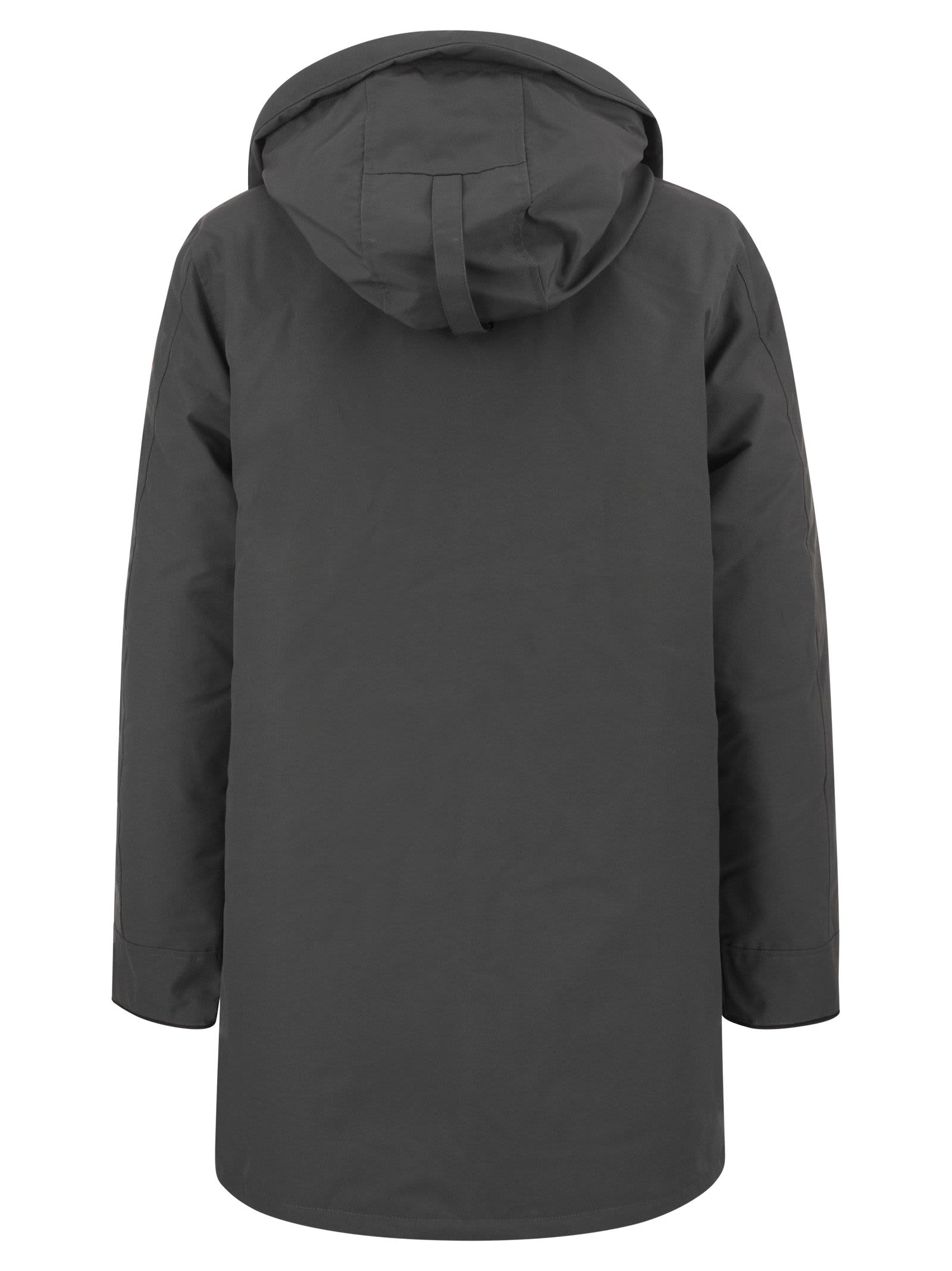 Shop Canada Goose Langford - Hooded Parka In Graphite