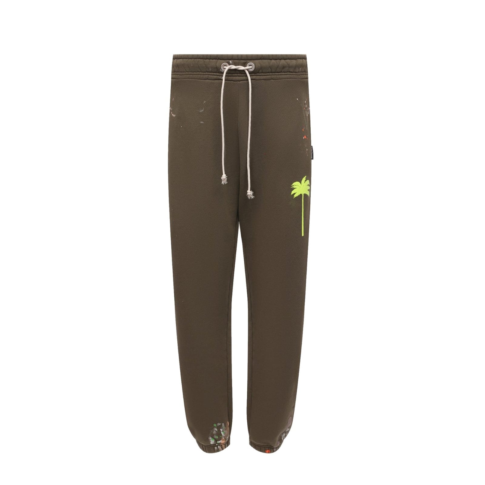 Shop Palm Angels Cotton Jogging Pants In Green