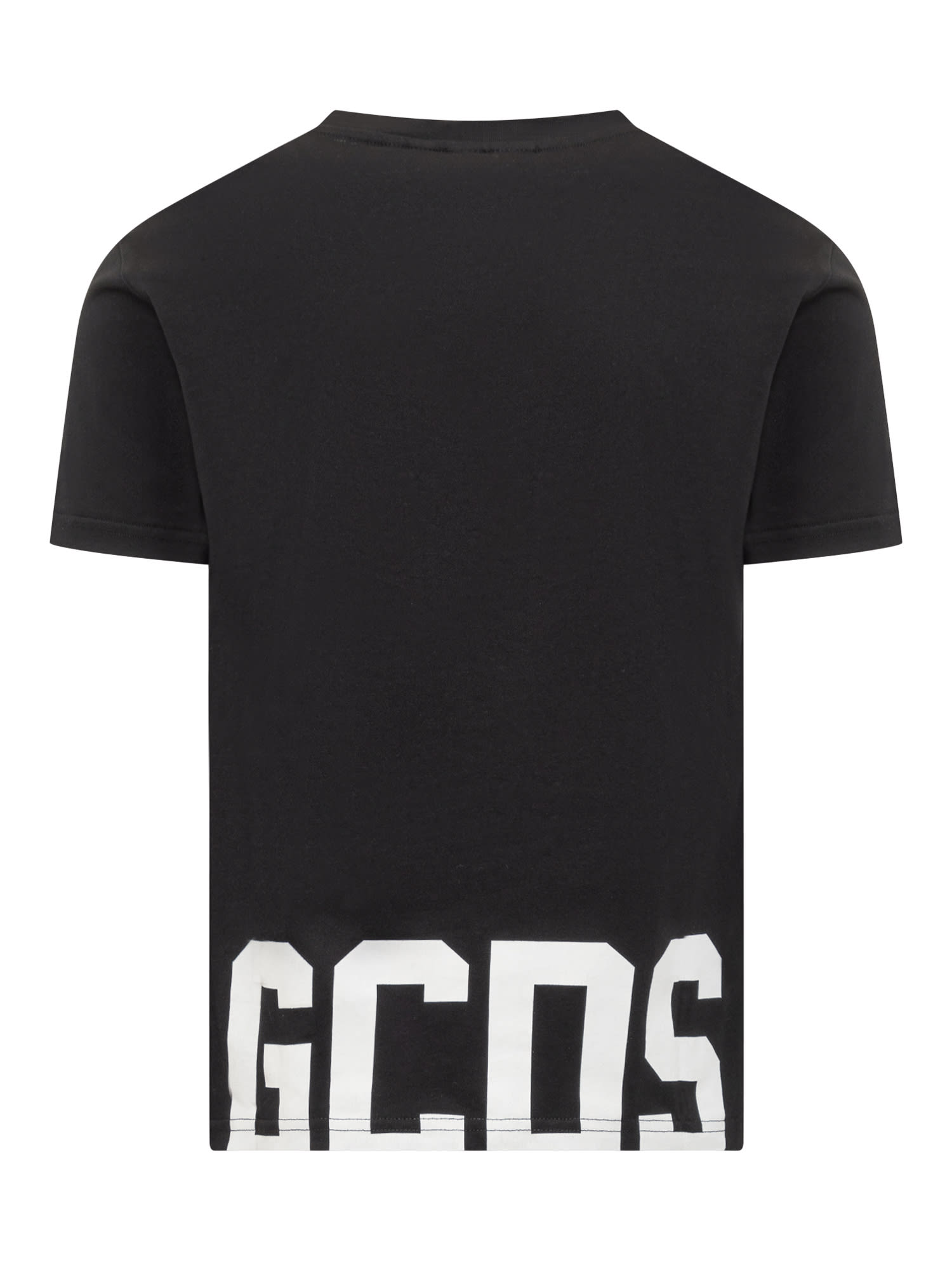 Gcds Band Logo T-shirt In Black