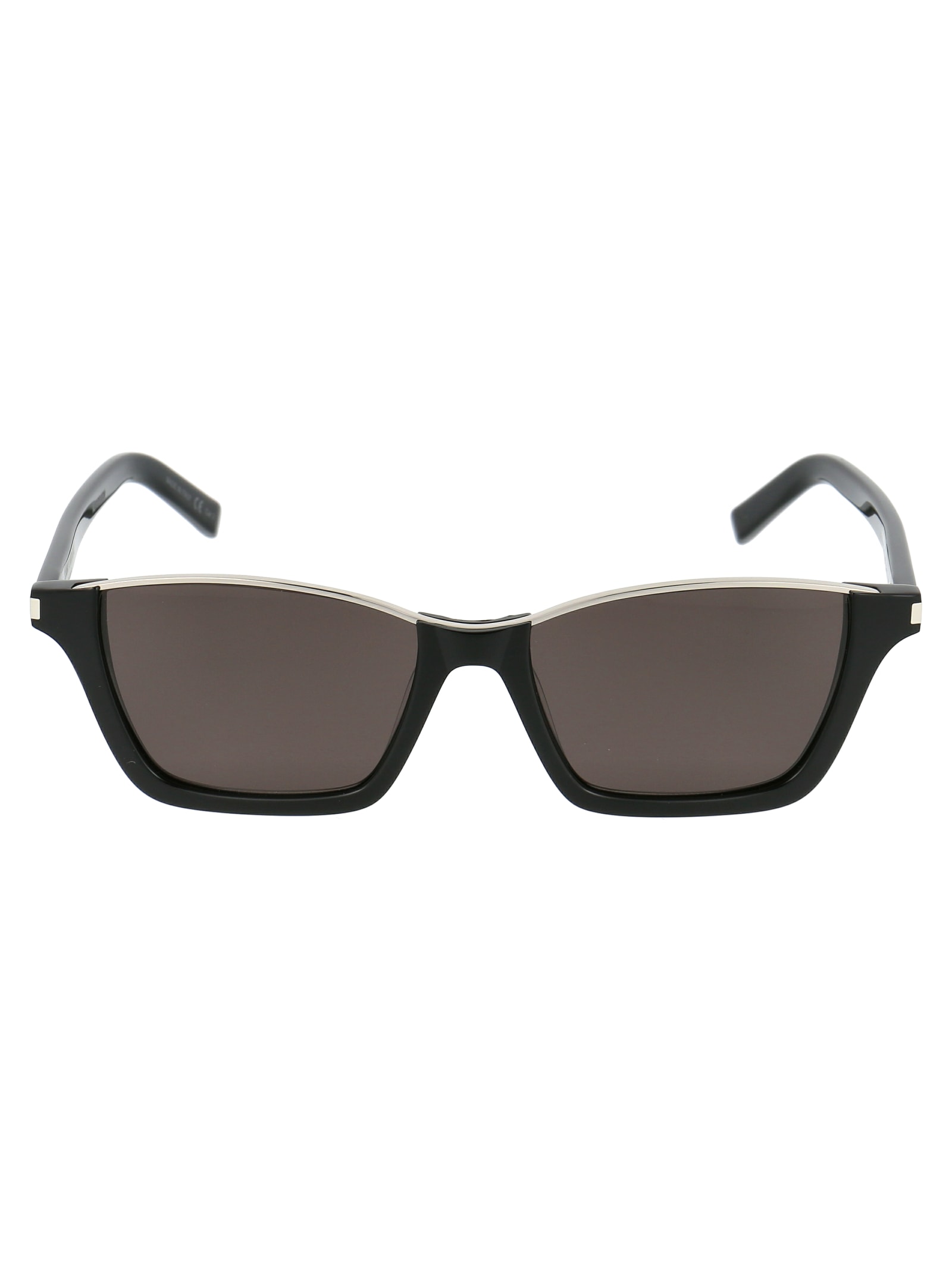 Saint Laurent Sunglasses In 002 Black Black Black