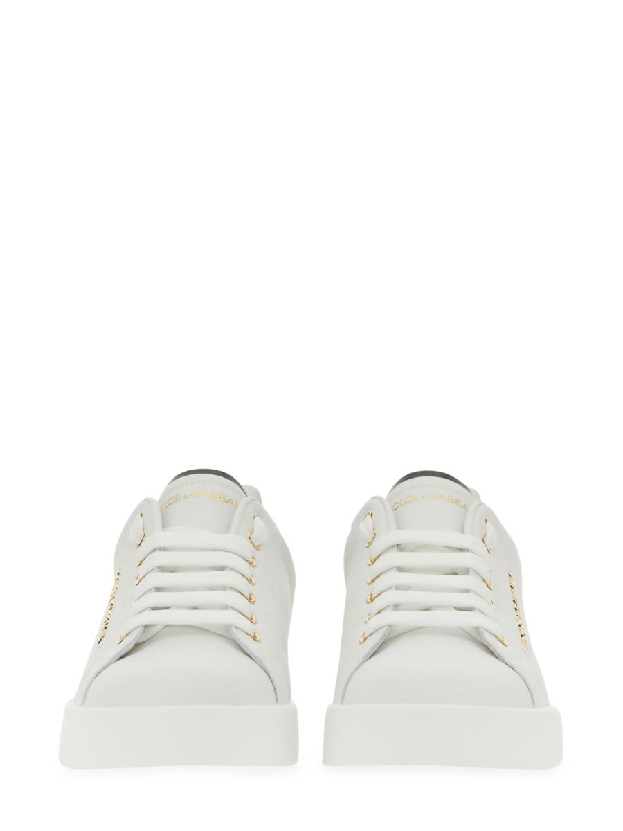 Shop Dolce & Gabbana Portofino Sneaker In White