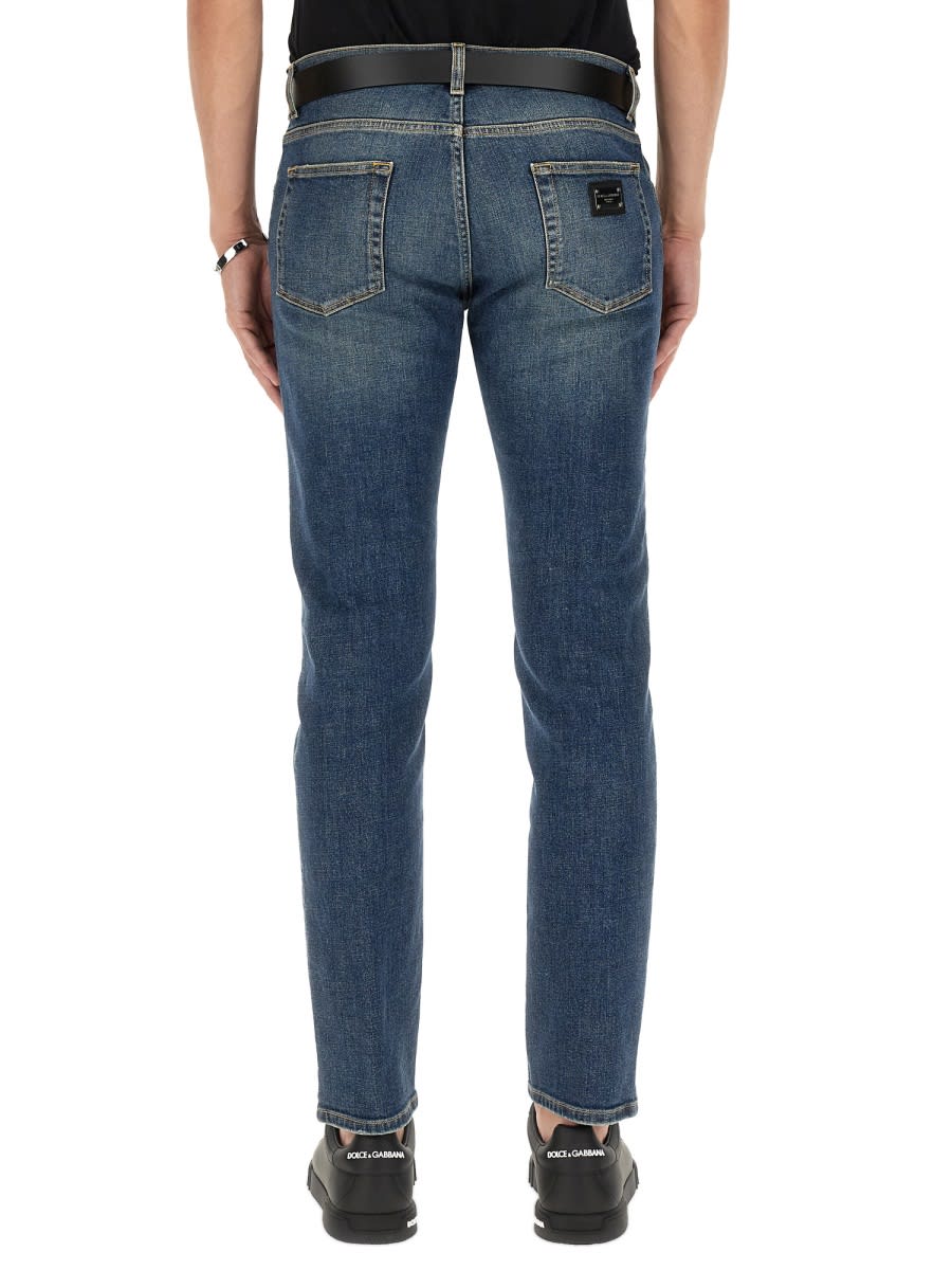 Shop Dolce & Gabbana Slim Fit Jeans In Denim