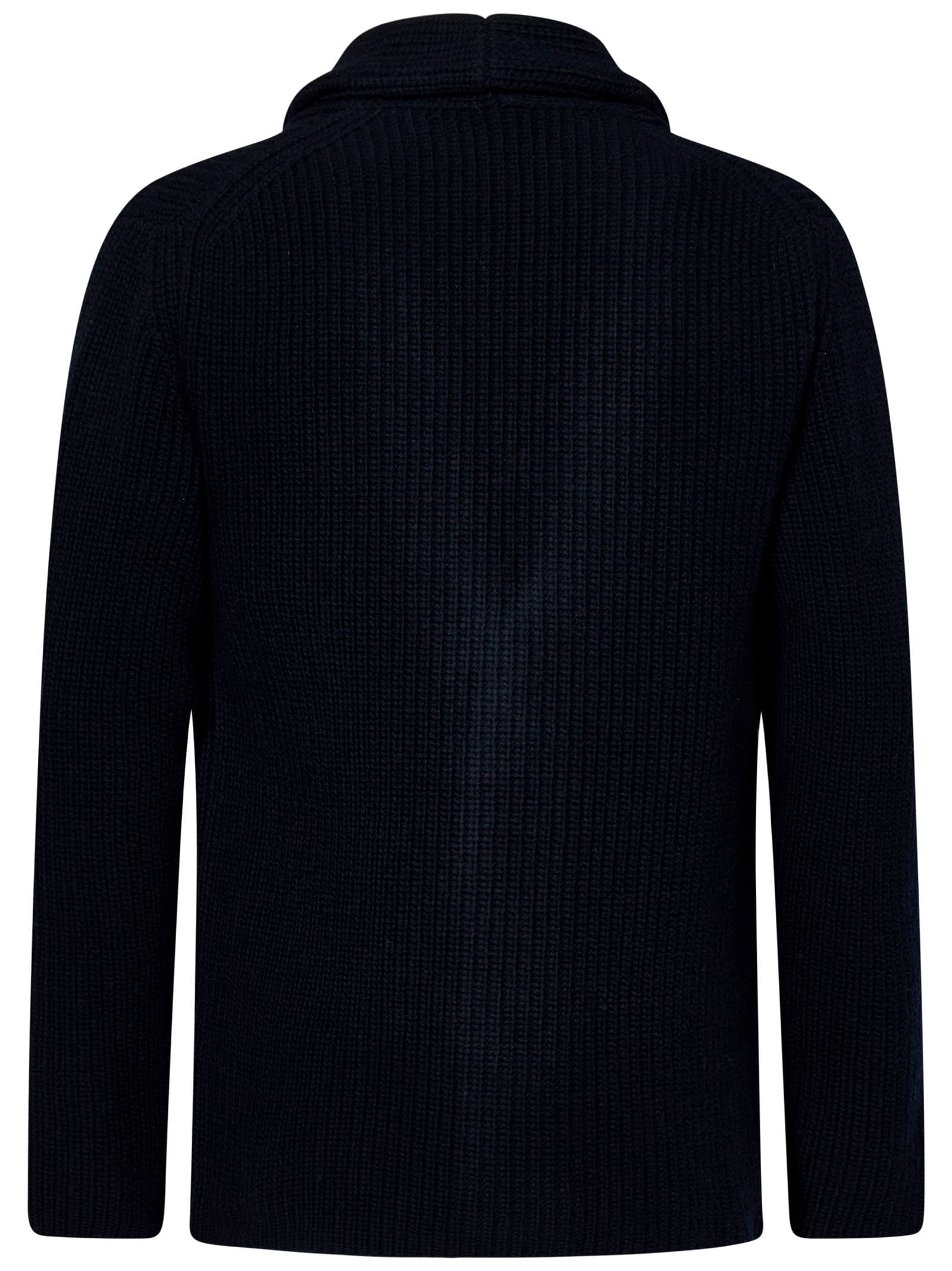 Shop Boglioli Cardigan In Blue