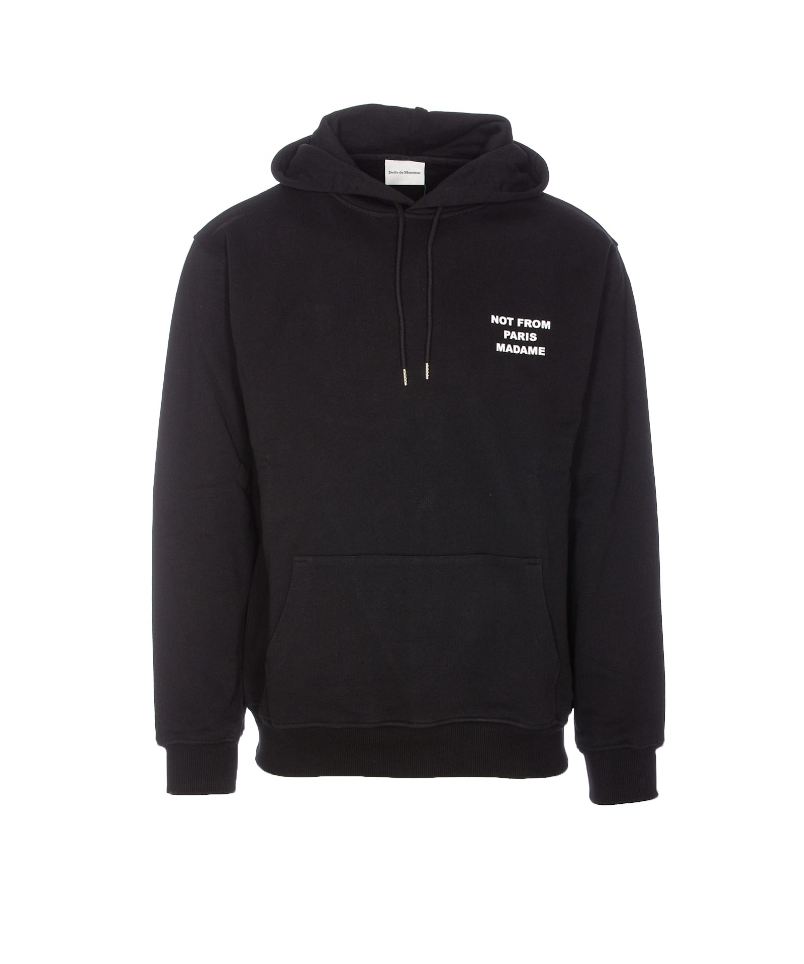 Shop Drôle De Monsieur Le Slogan Hoodie In Black