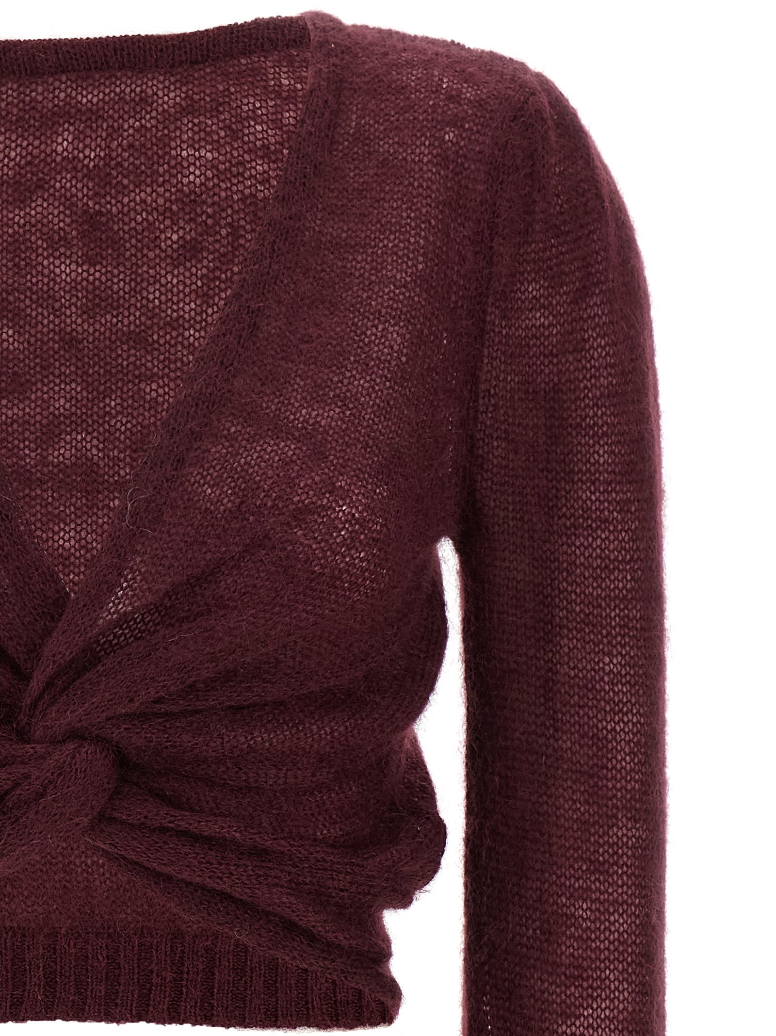 Twinset Jean Noir Avec Ceinture Et Grande Boucle In Brown