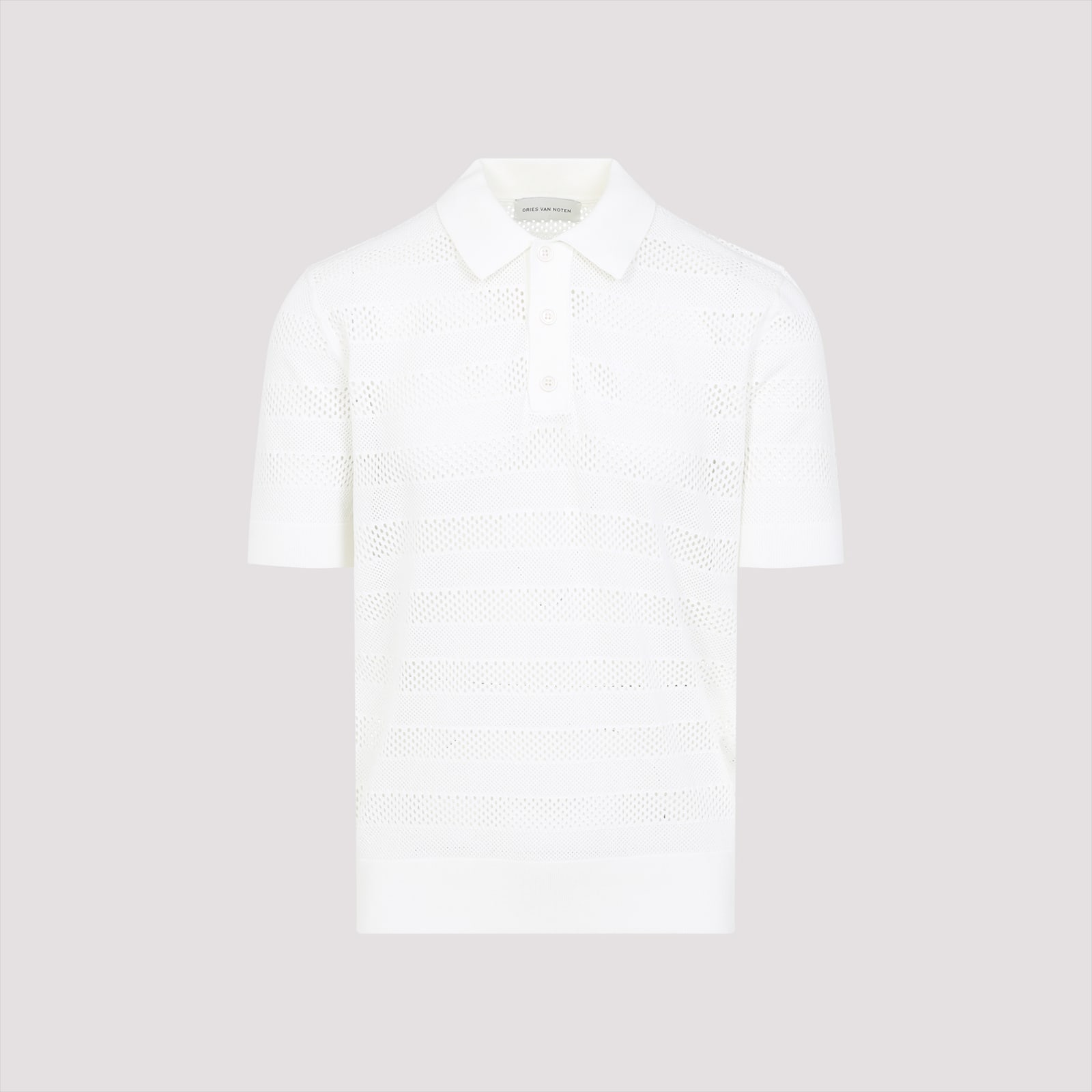 Dries Van Noten Mercy Short-sleeved Polo T-shirt In White