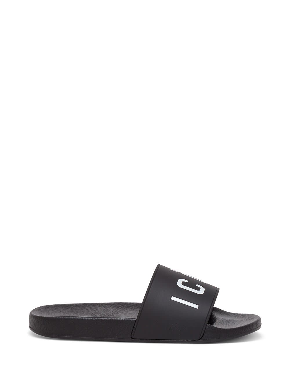 Dsquared2 Rubber Slide Sandals With Logo