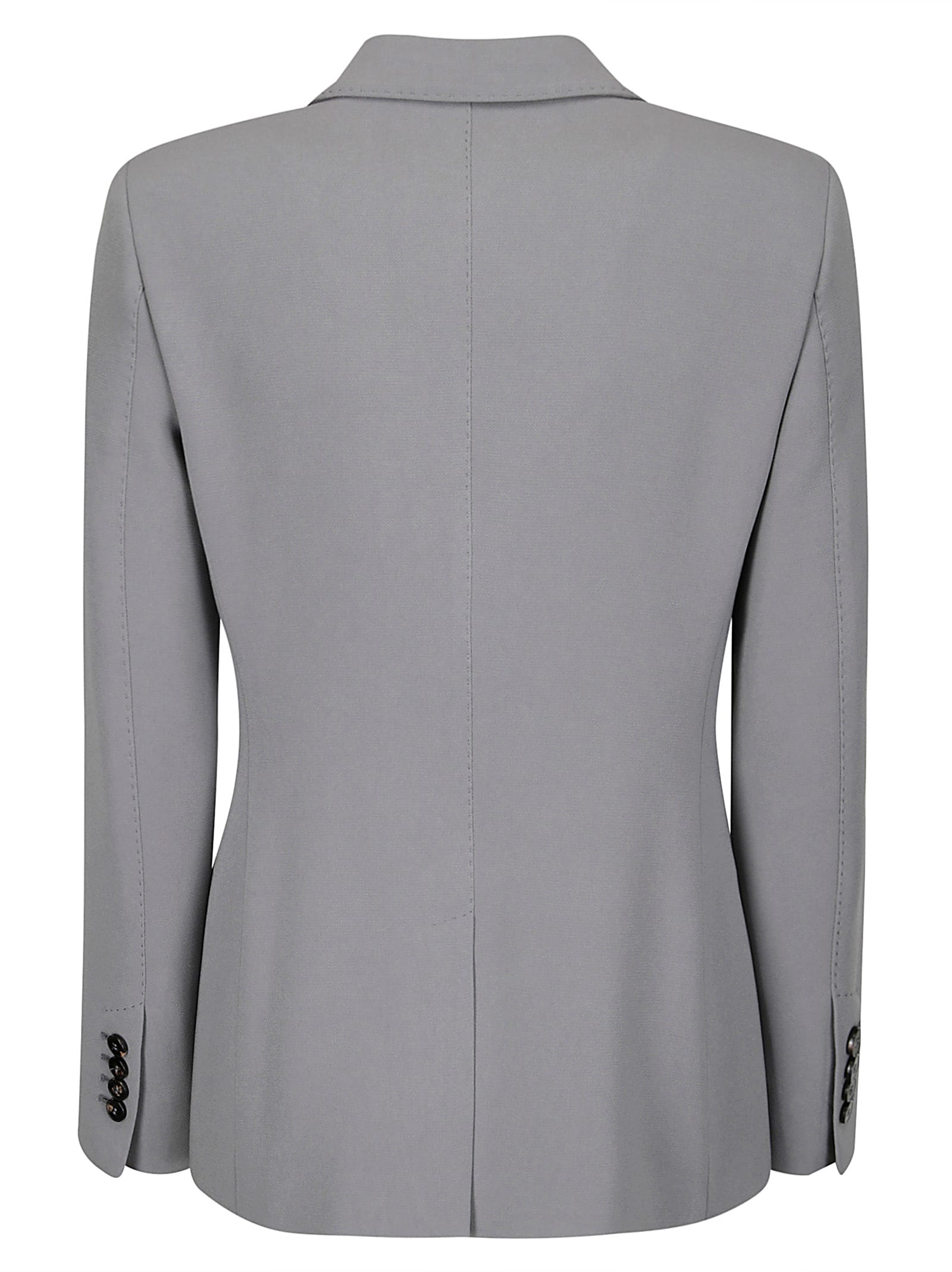 Shop Alberto Biani Double-breasted Jacket In Grey