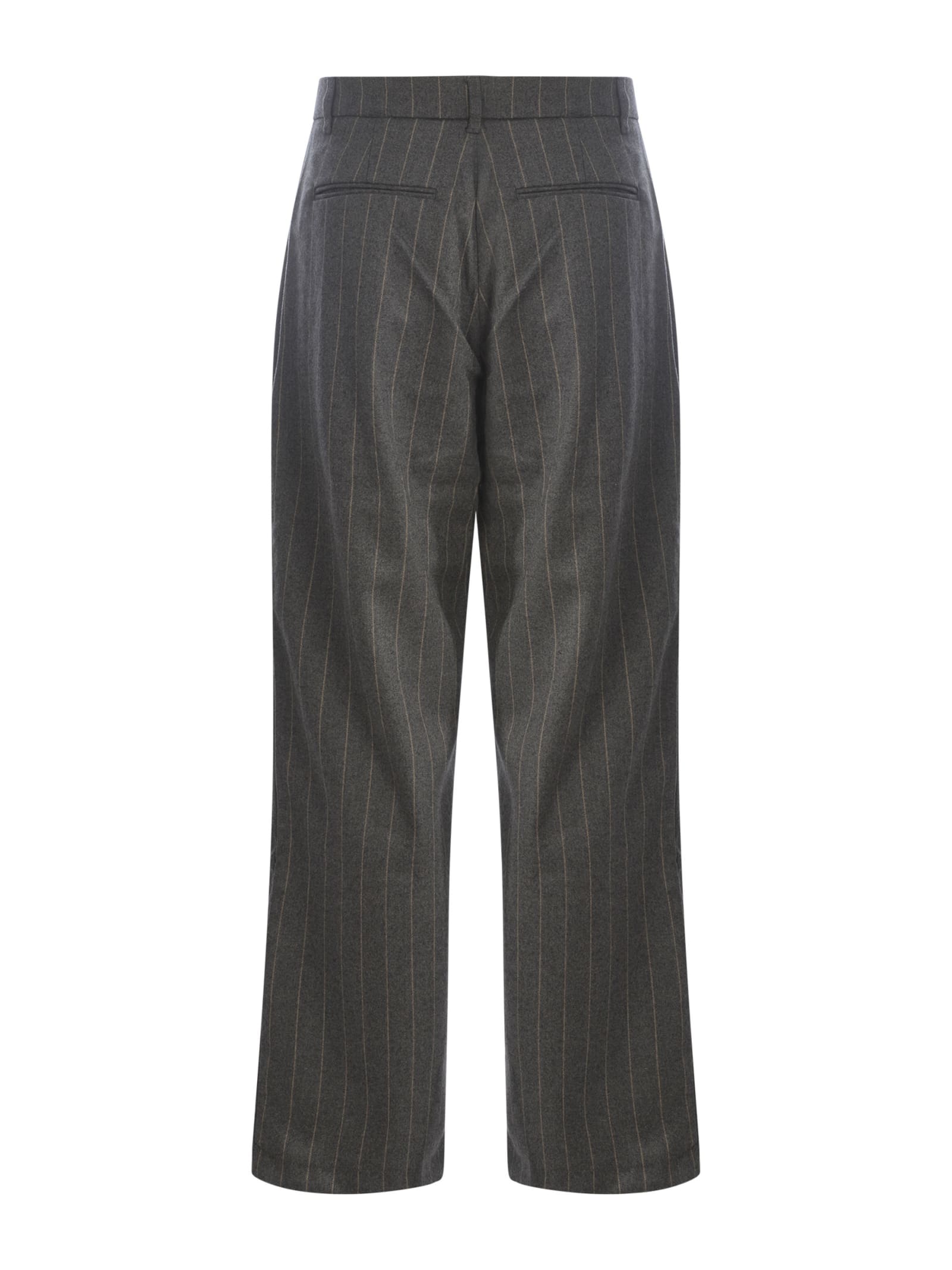 Shop Family First Milano Trousers Family First New Tube Classic In Wool Blend