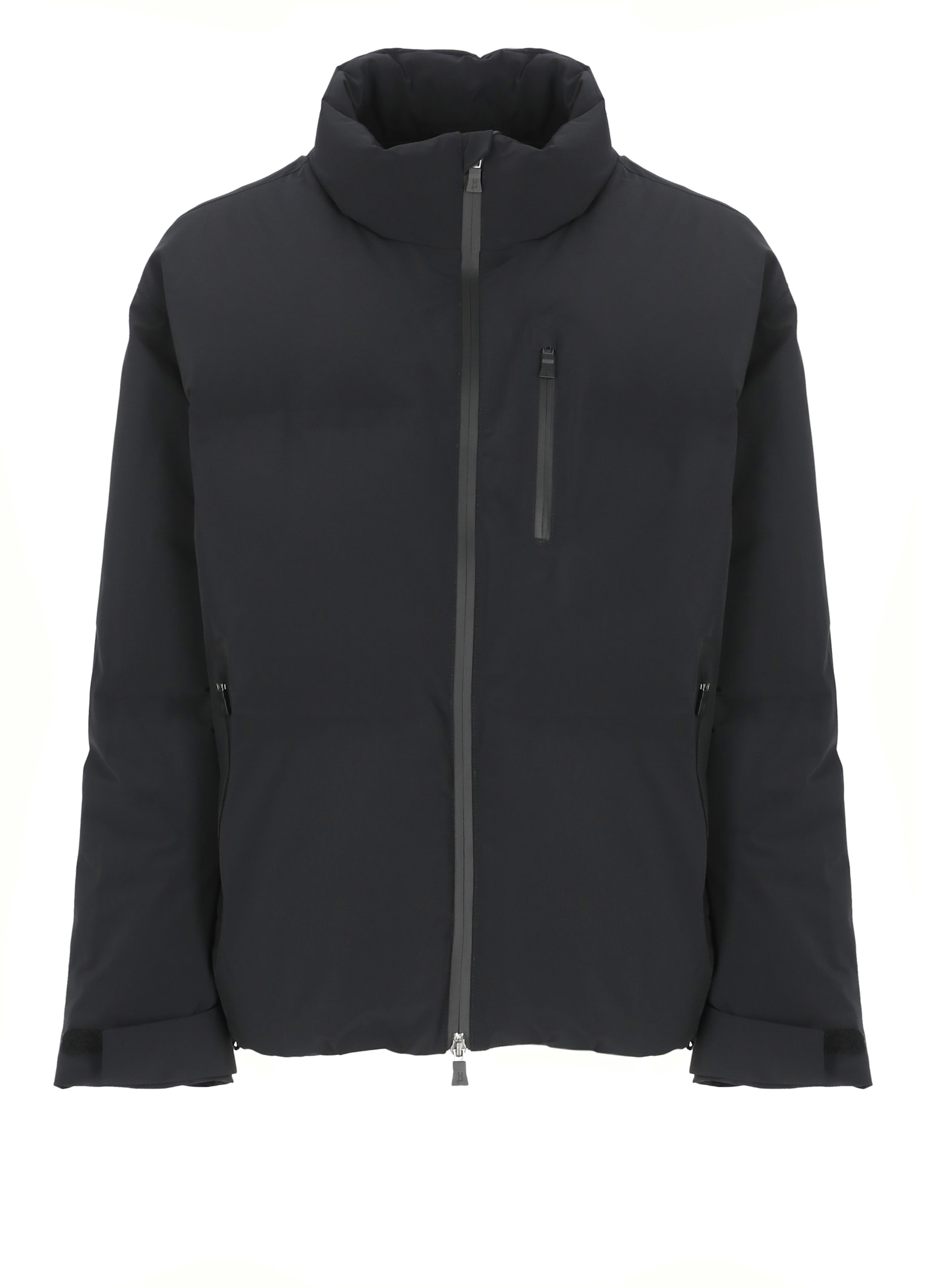 Herno New Impact High-neck Short Down Jacket Clothing In Black