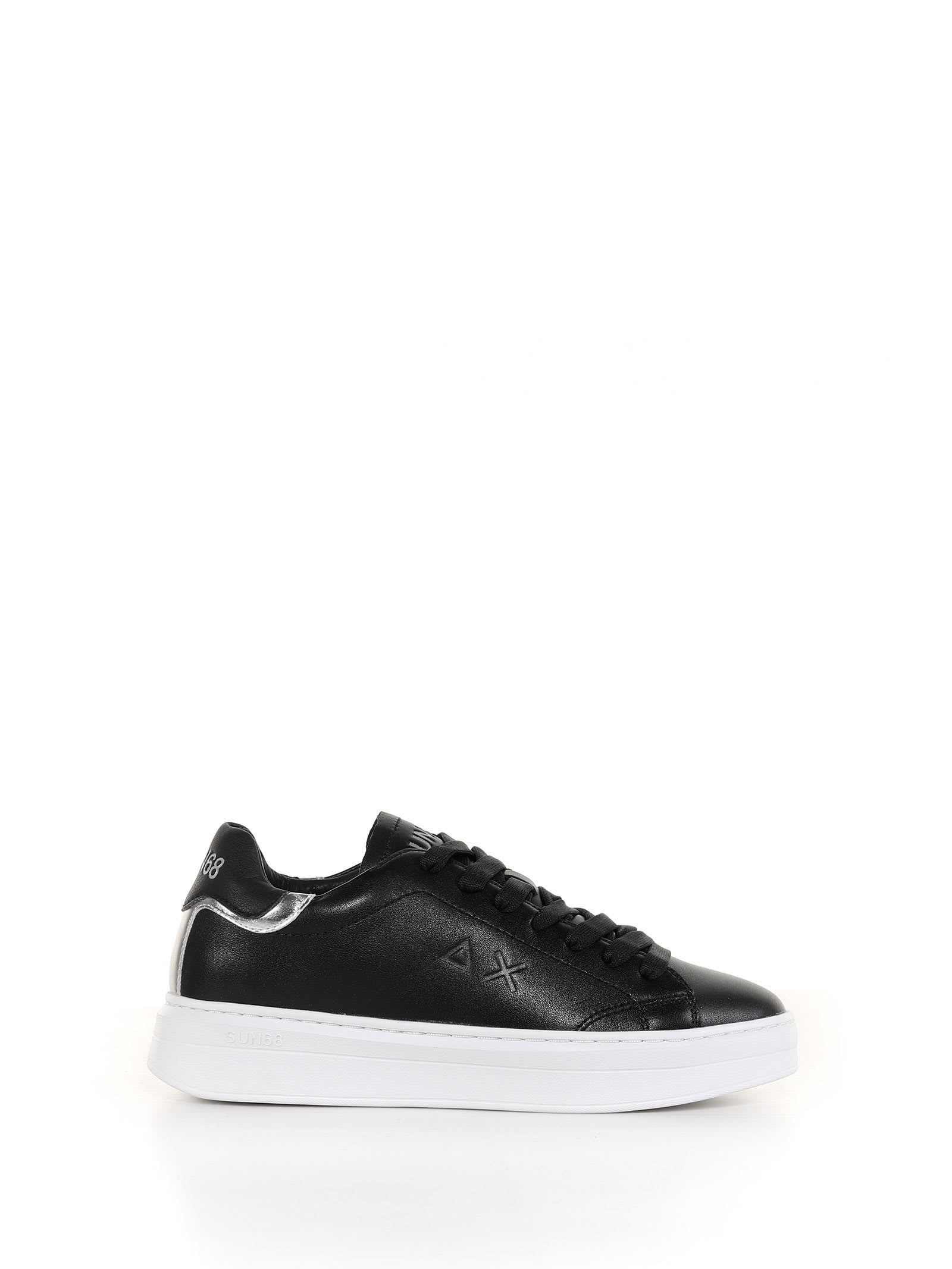 Sun 68 Grace Sneaker With Laminated Detail