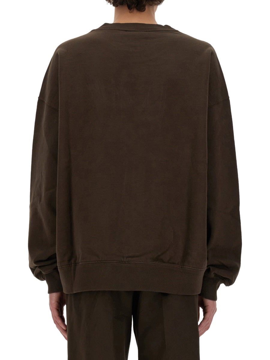 Shop Dolce & Gabbana Sweatshirt With Logo In Brown