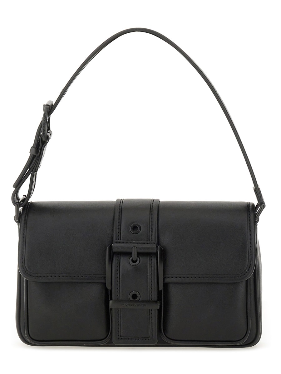 Michael Kors Crossbody Bag With Adjustable Strap And Buckle Detail In Black
