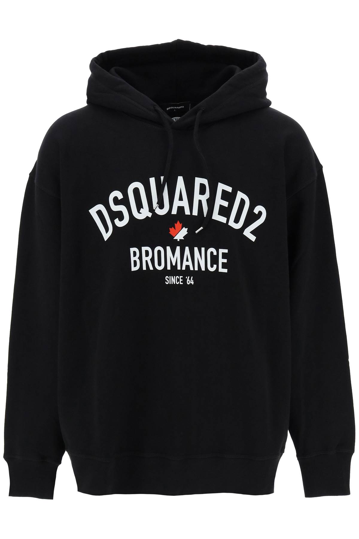 Dsquared2 Bromance-print Logo Hoodie In Black (black)