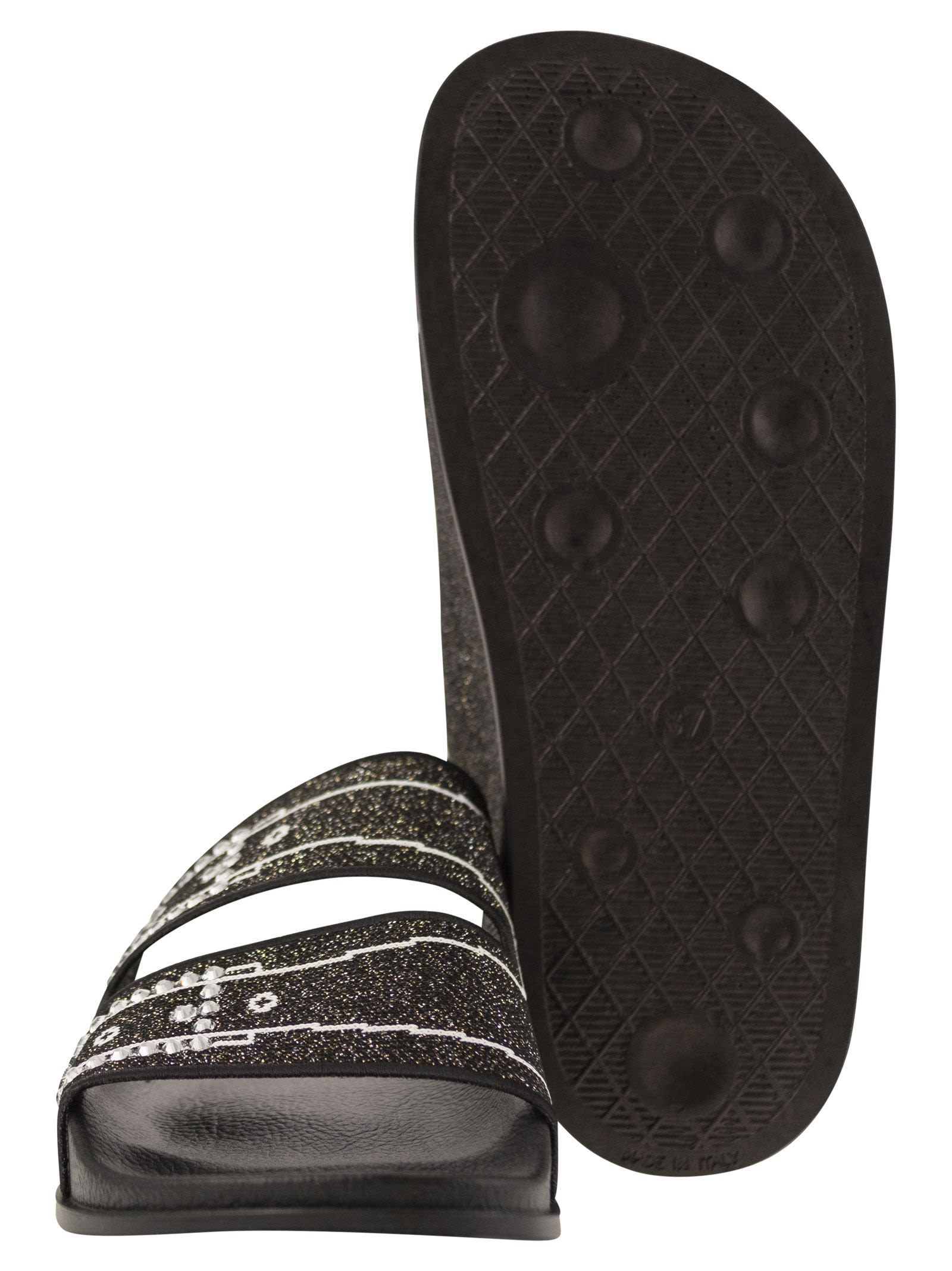 Shop Marni Precious Sandal In Black