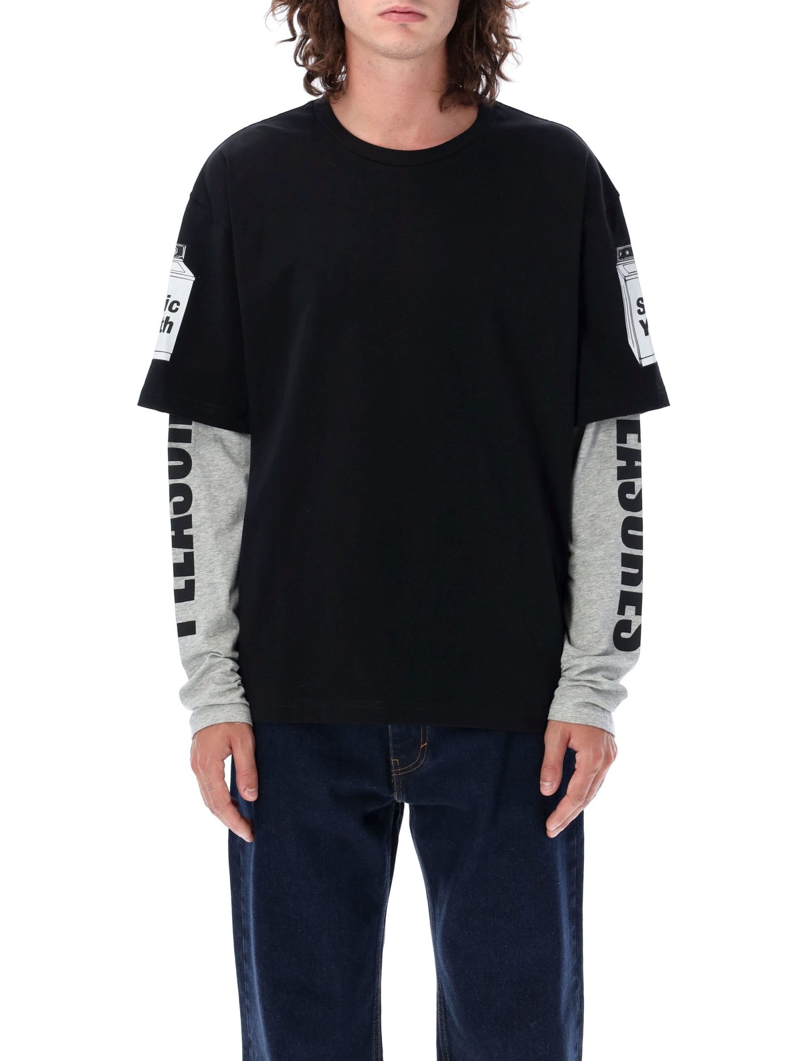 Pleasures Becuz Layered Long Sleeve In Black | ModeSens