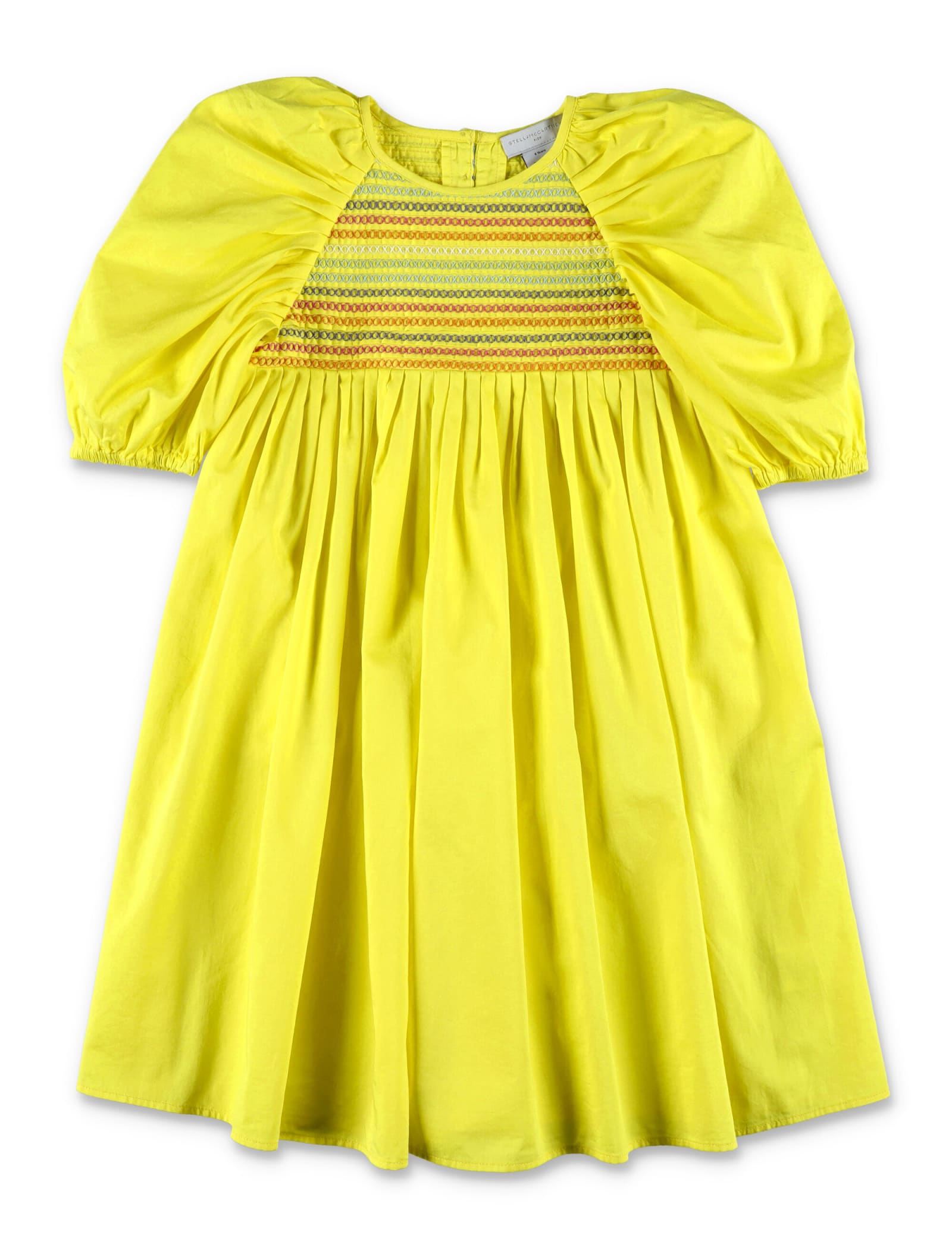 STELLA MCCARTNEY COTTON DRESS WITH EMBROIDERIES