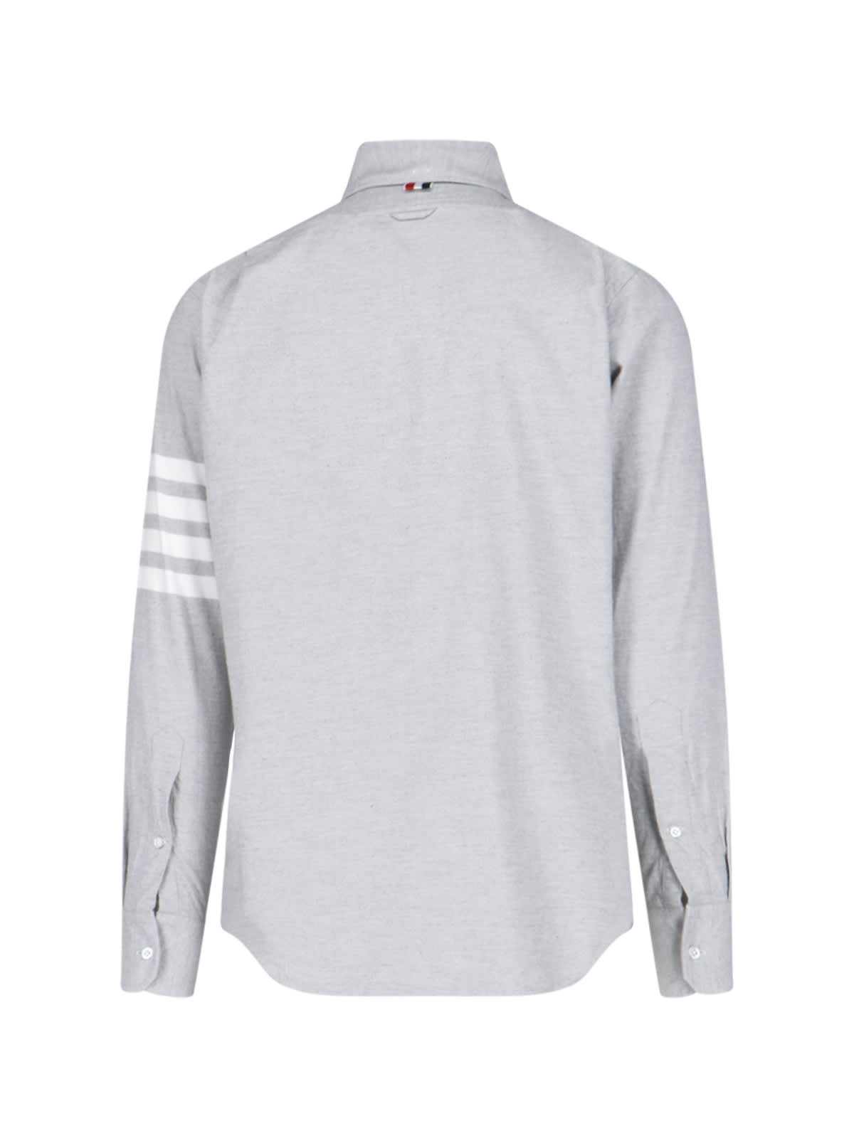 Shop Thom Browne 4-bar Detail Shirt In Gray