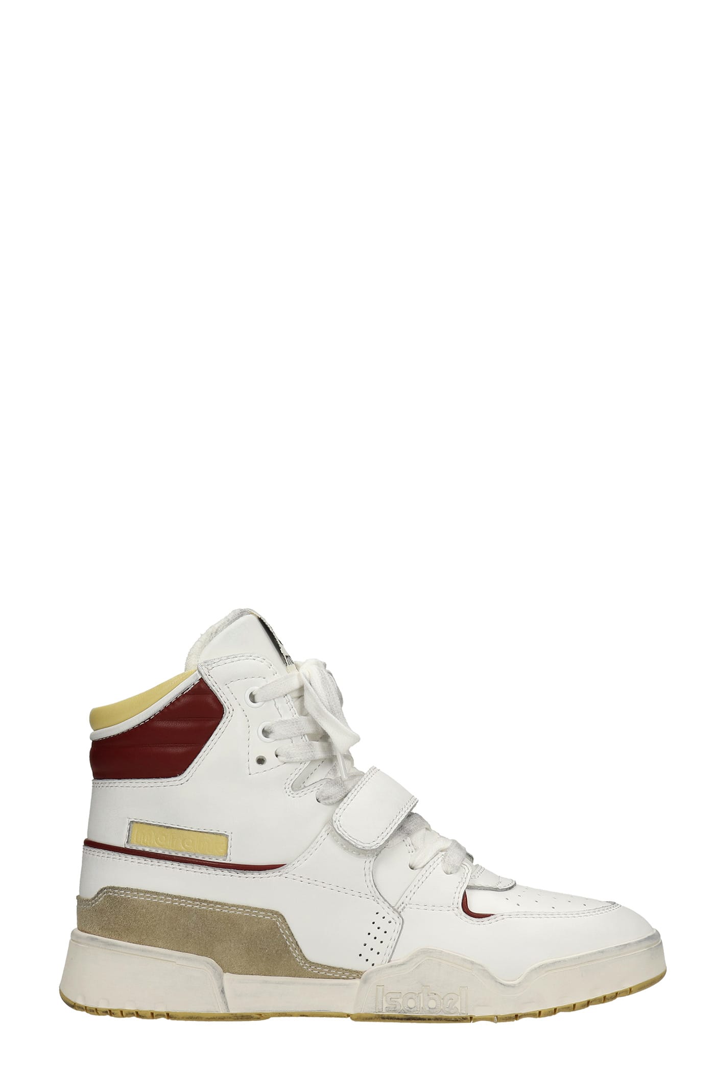 Isabel Marant Alsee Sneakers In White Suede And Leather