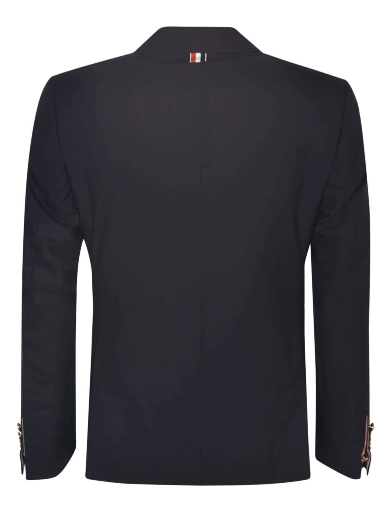 Shop Thom Browne Two-buttoned Blazer In Dark Blue
