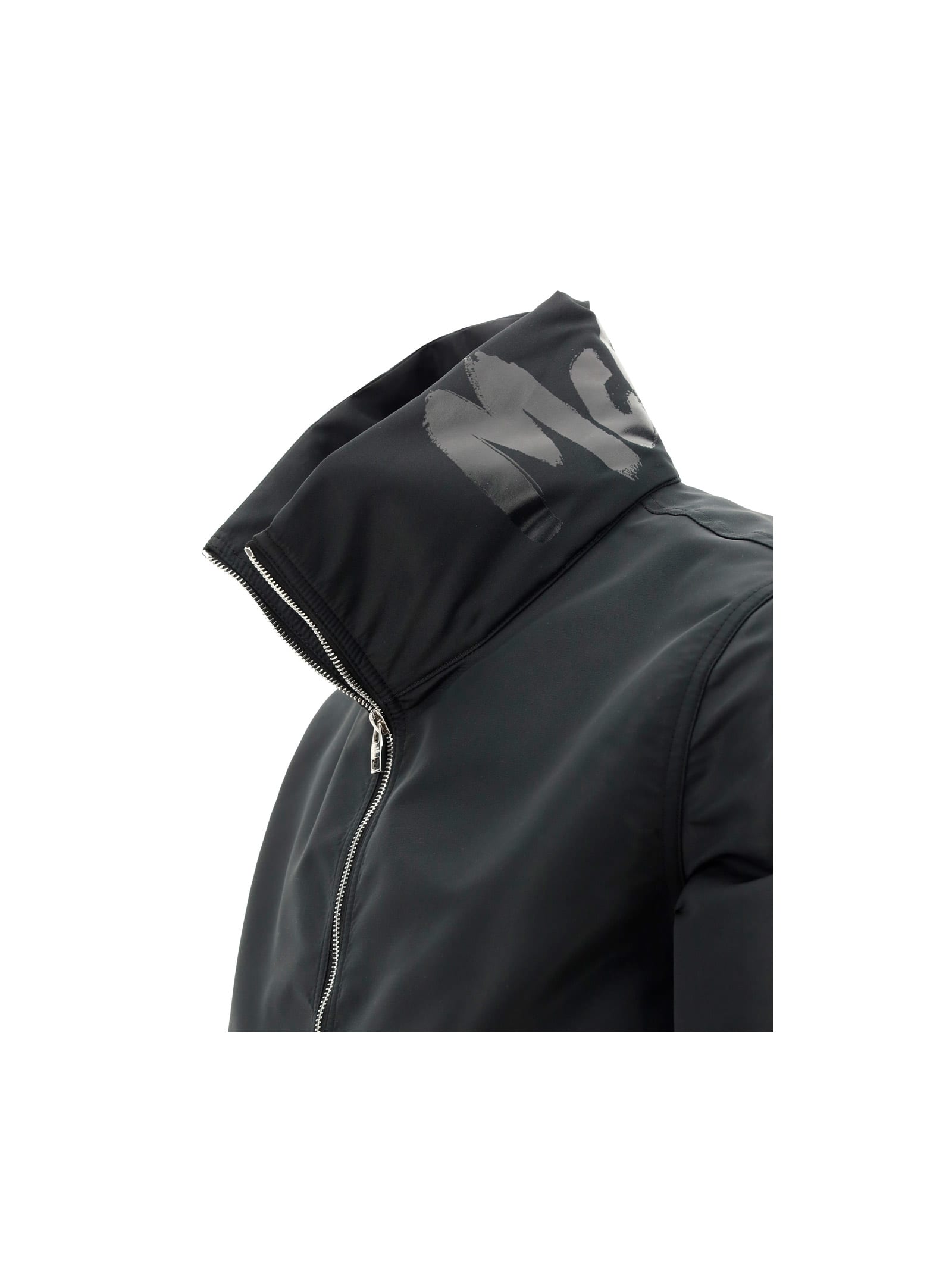 Shop Alexander Mcqueen Bomber Sport Jacket In Black