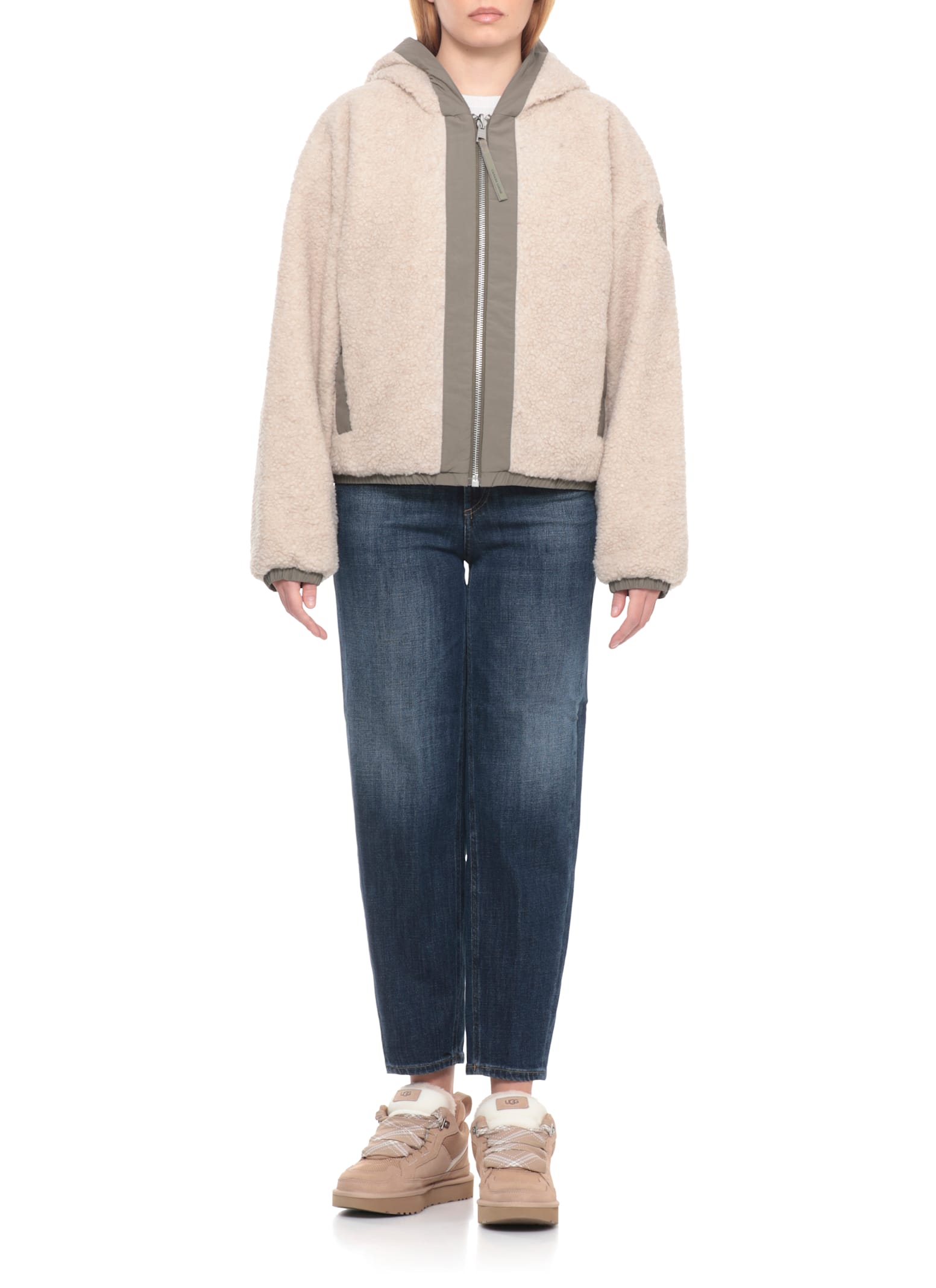 Canada Goose Alberni Reversible Fleece Jacket In Green