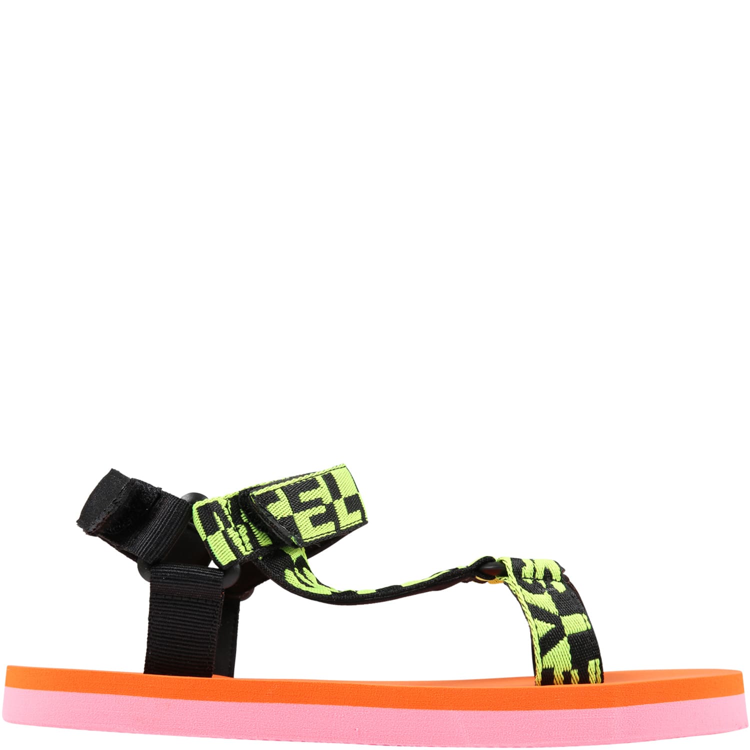 Stella McCartney Kids Multicolor Sandals For Girl With Logo