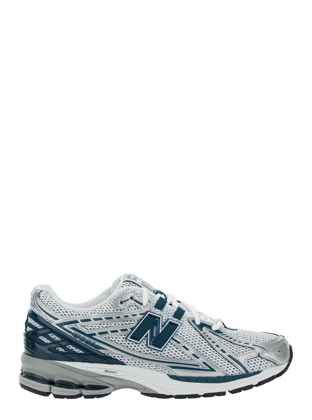 New Balance 1906r Silver Colored Sneaker With Mesh Design And Side Logo In Synthetic Fiber Unisex