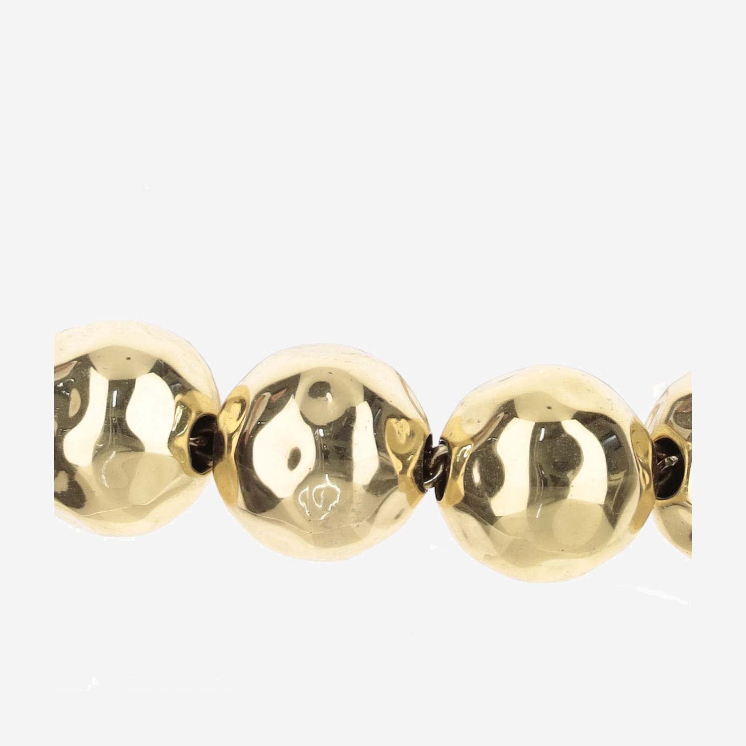 Shop Patou Necklace With Brass Spheres In Golden