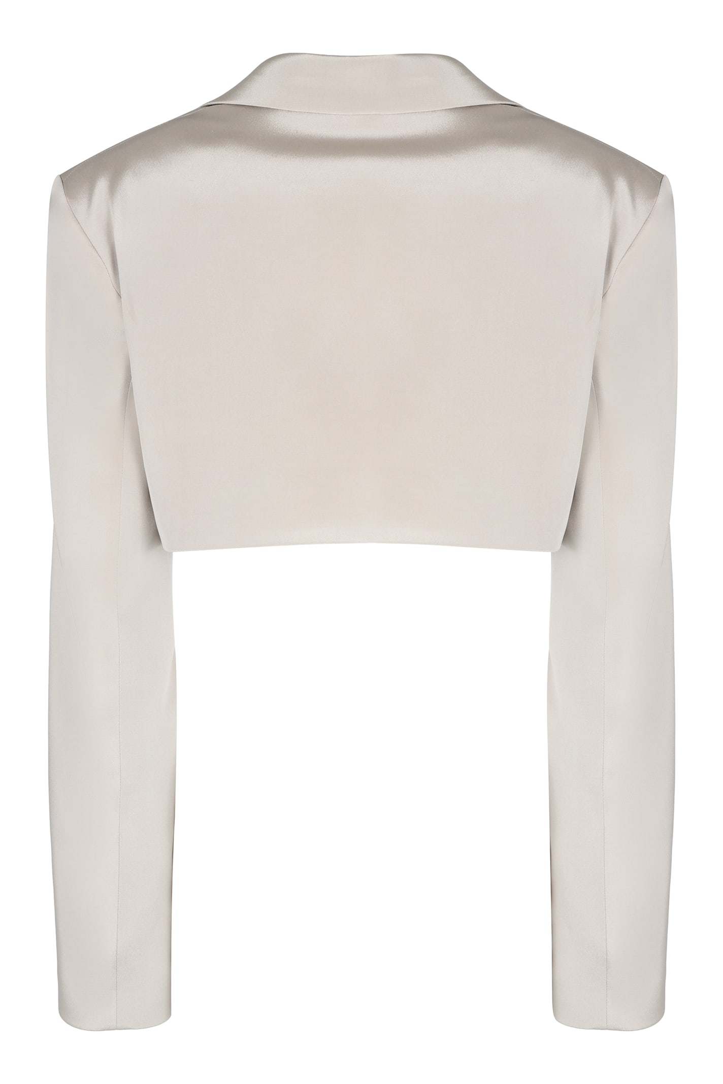 Shop The Mannei Marica Silk Blazer In Beige