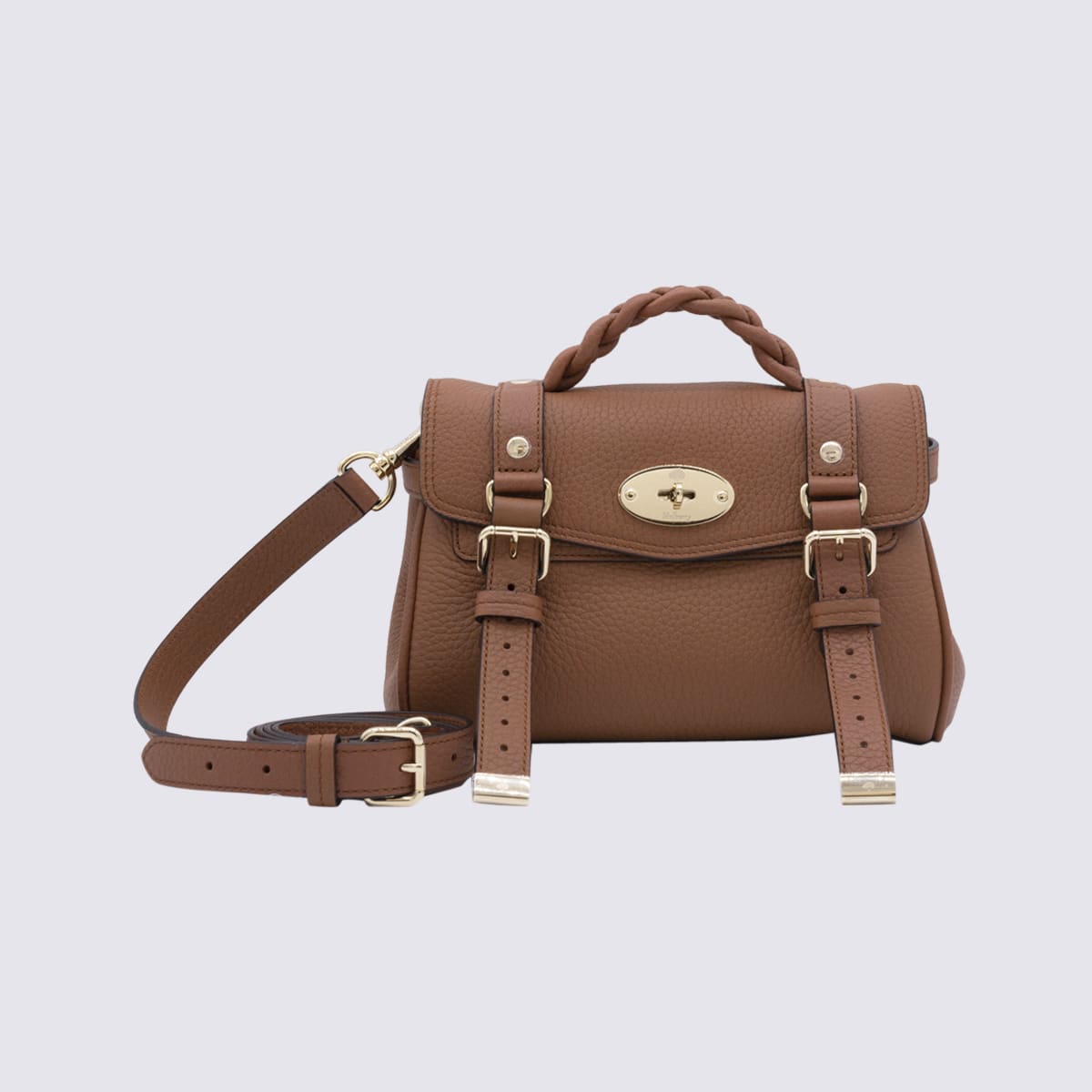 Brown Leather Alexa Tote Bag