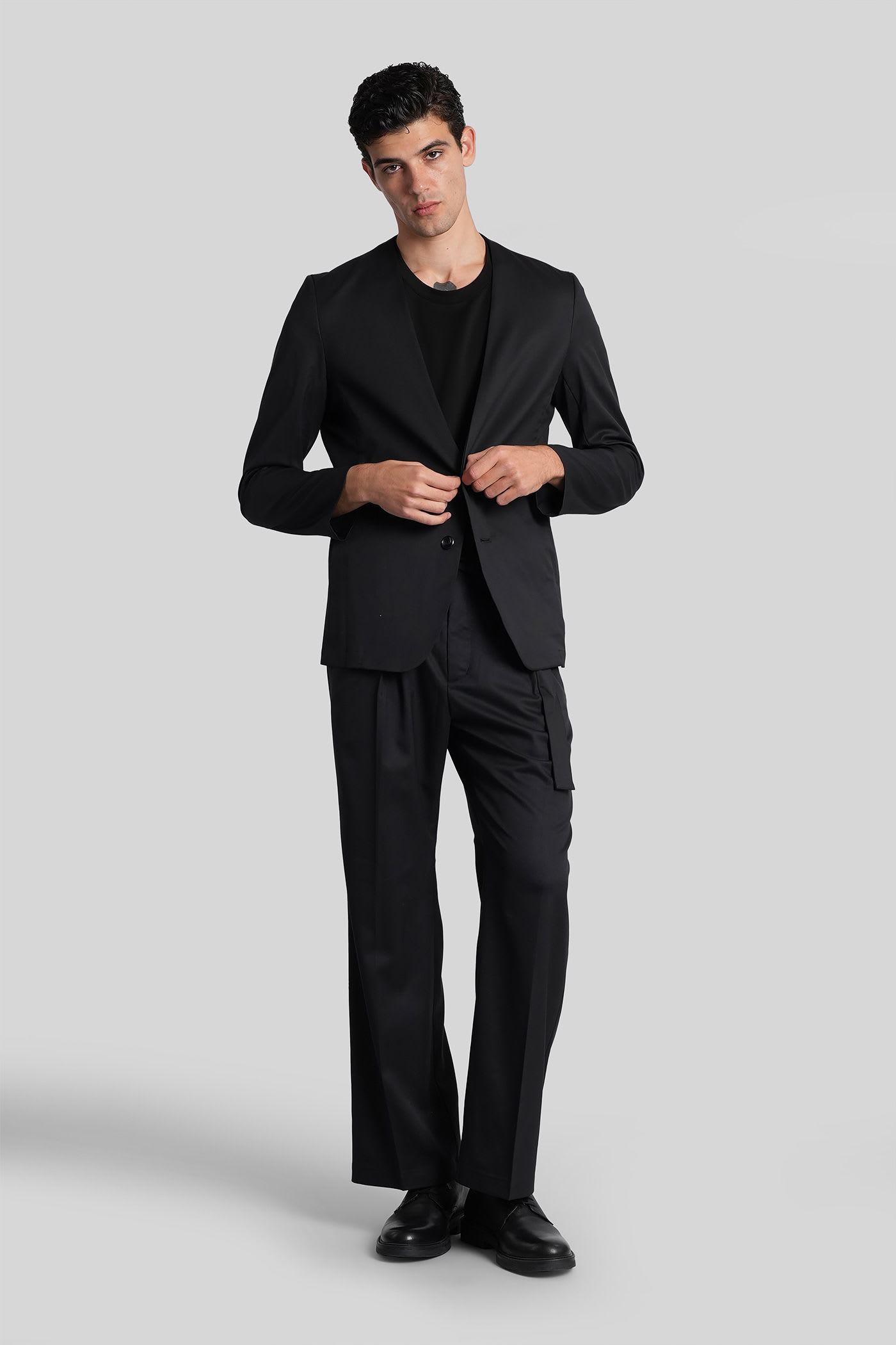 Attachment Blazer In Black Polyester In Black