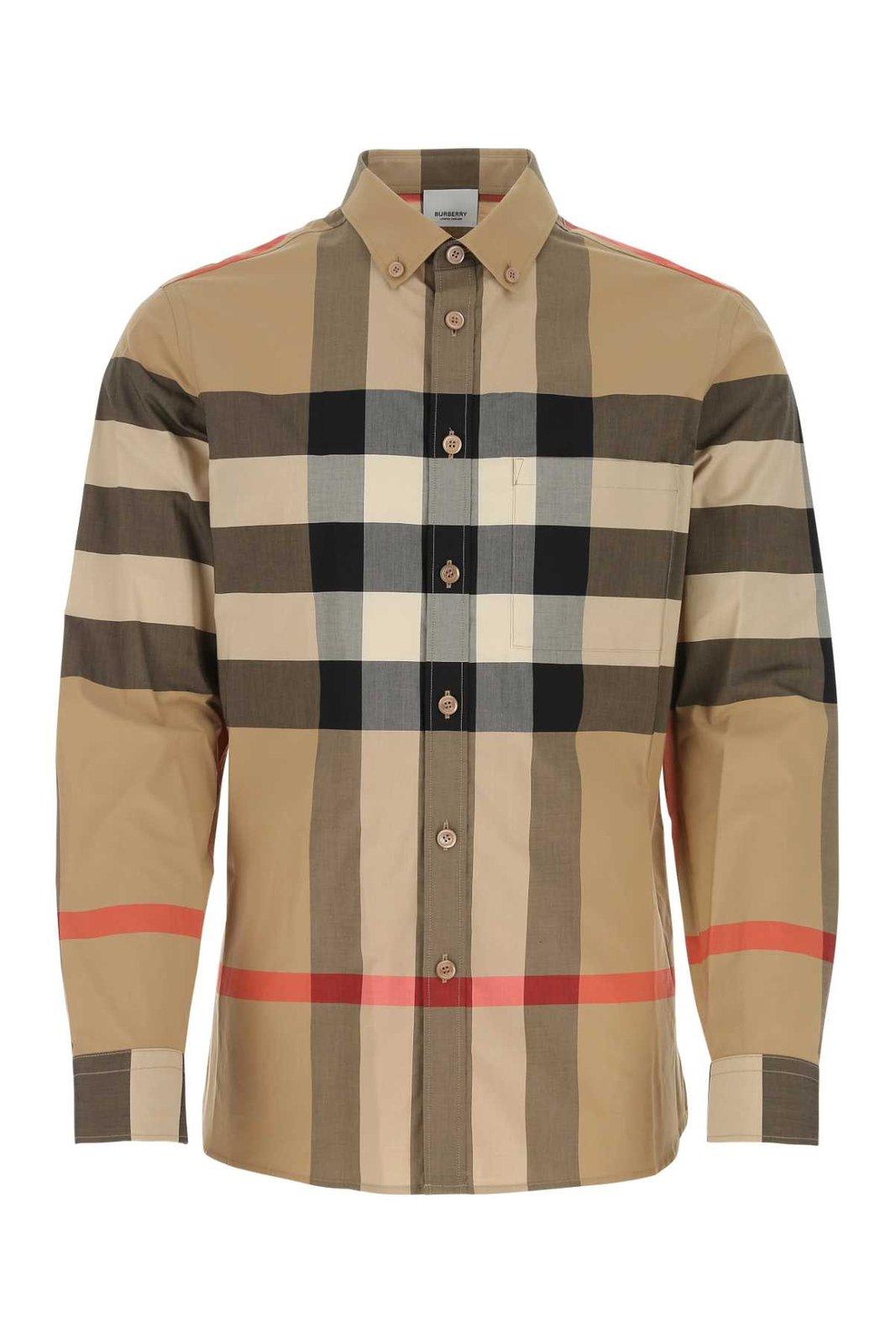 Burberry Button-up Poplin Long-sleeve Shirt