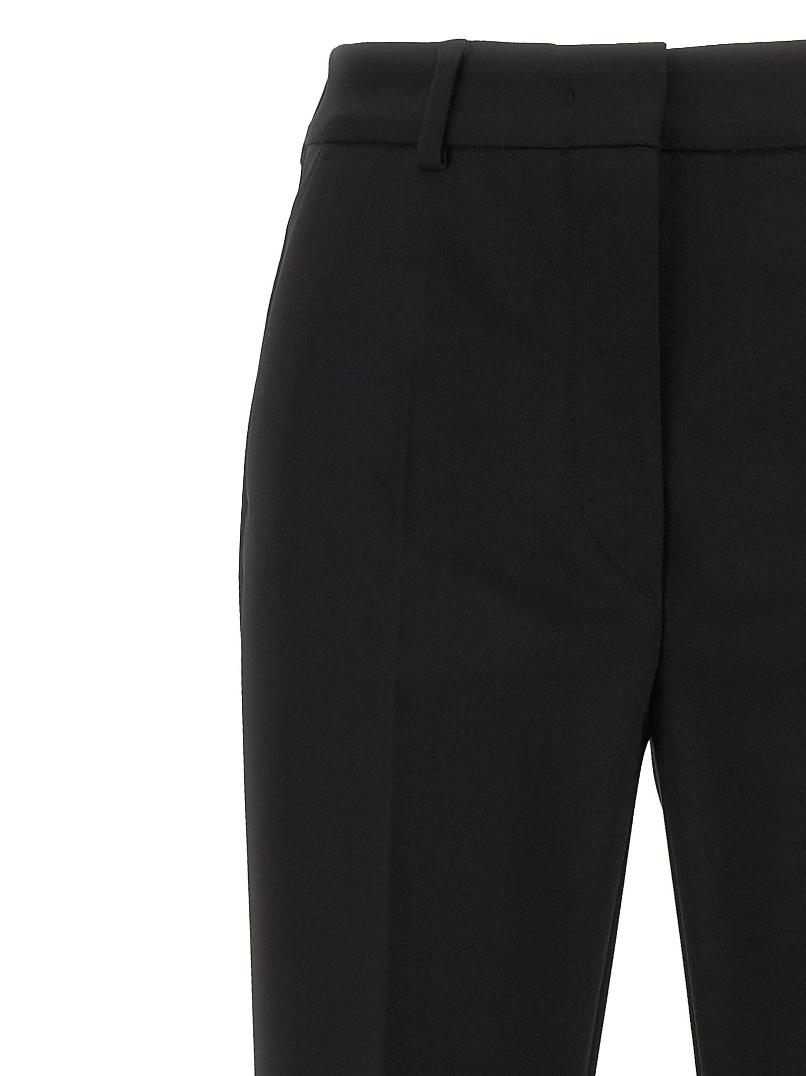 Sportmax Trousers Featuring Back And Side Pockets In Black
