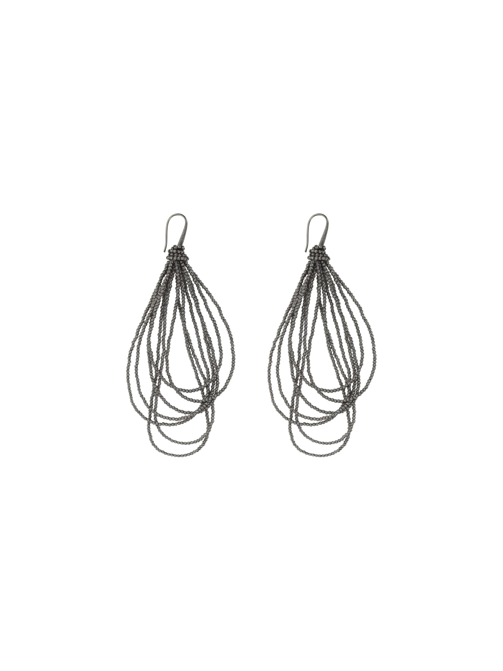 Shop Brunello Cucinelli Earrings In Black