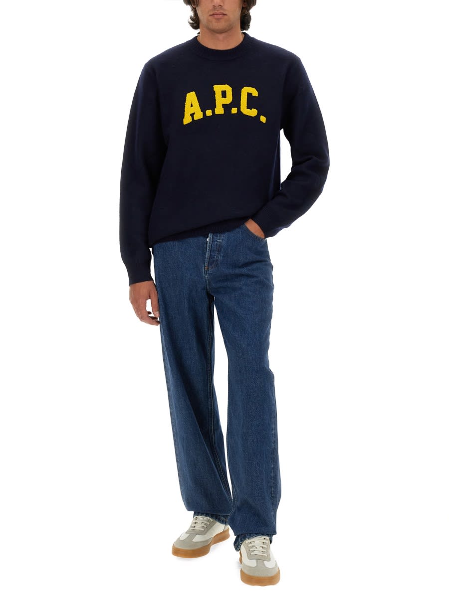 Shop Apc Jersey Joshua In Blue