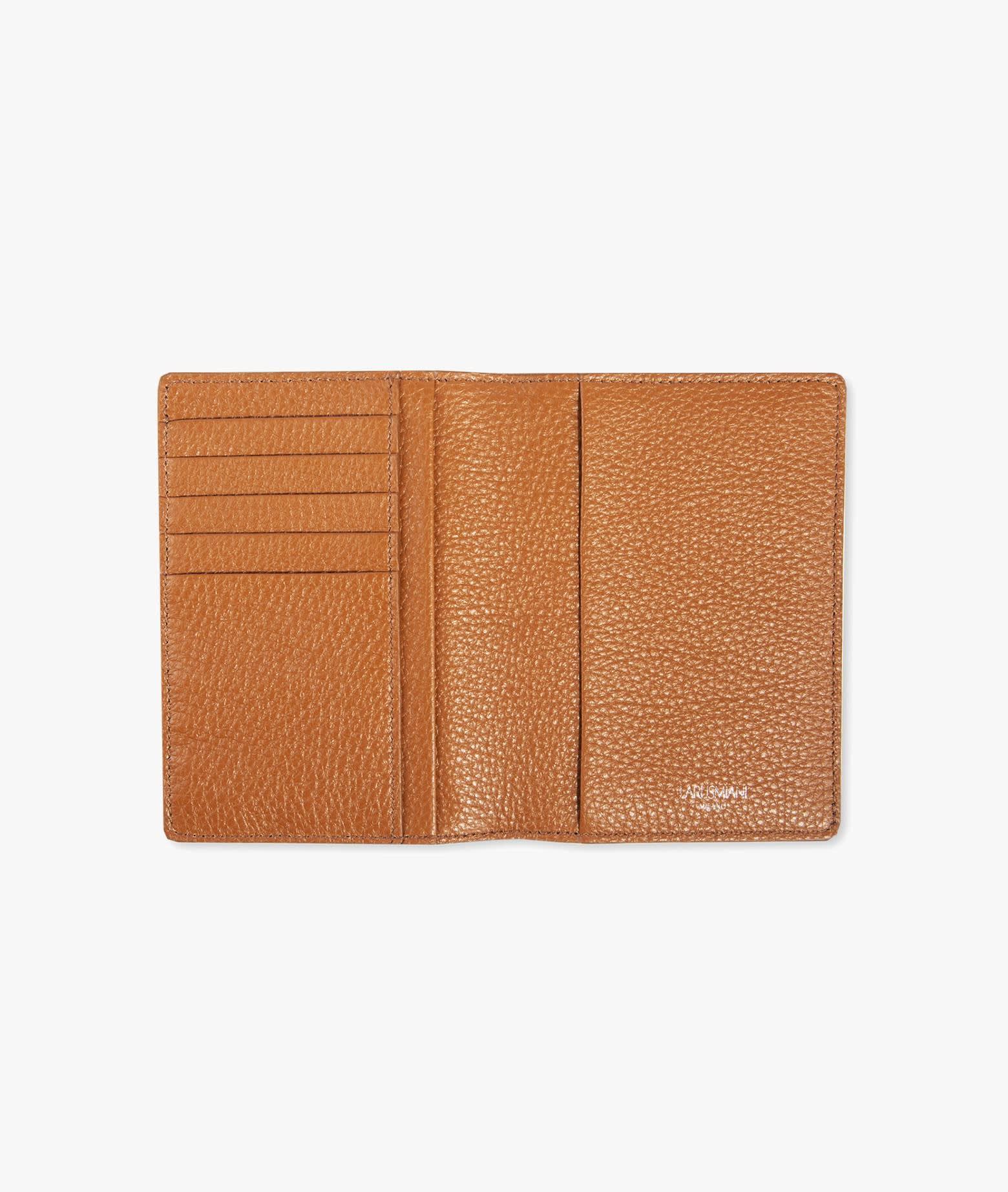 Shop Larusmiani Passport Cover Fiumicino Wallet In Sienna
