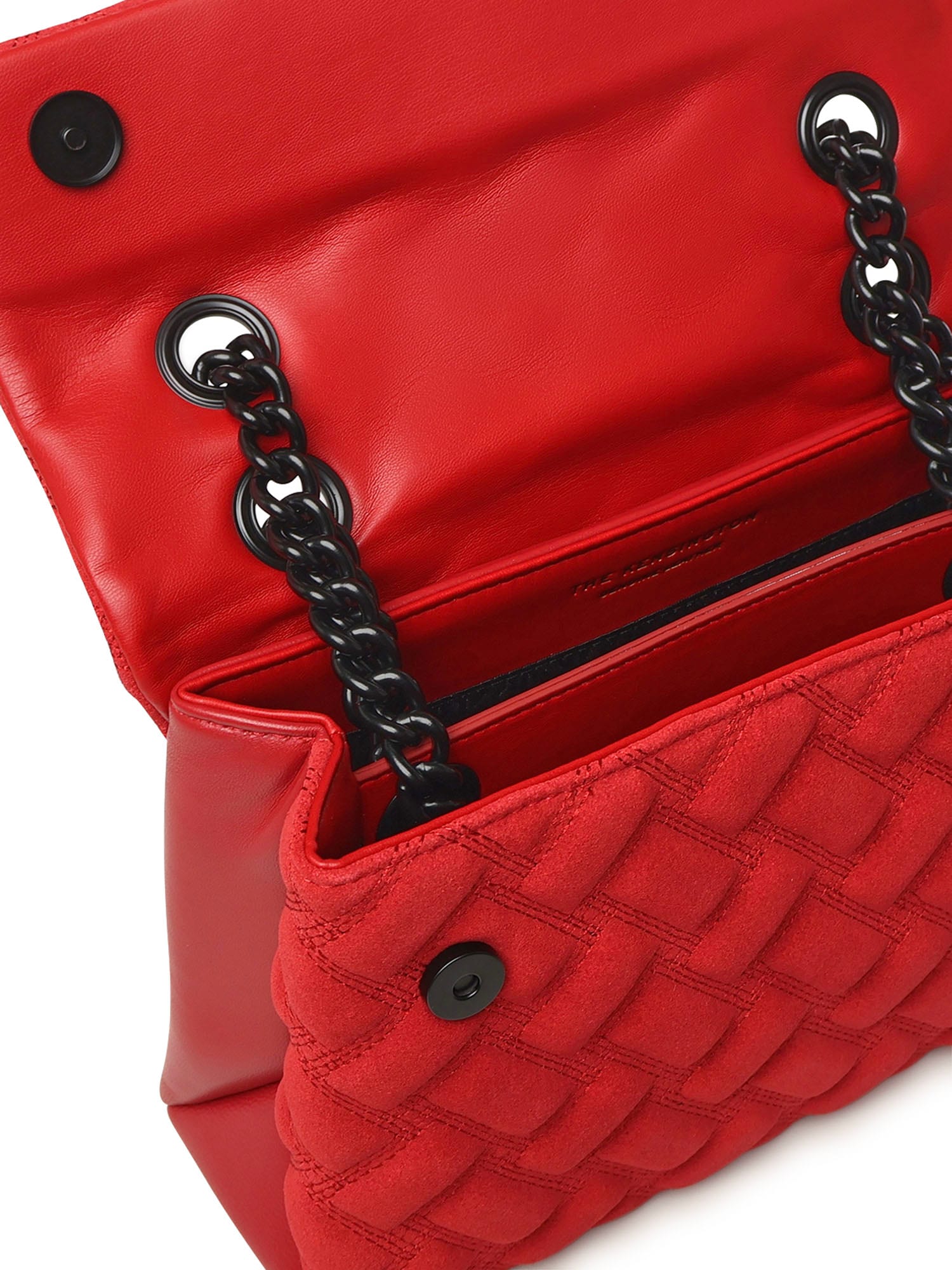 Kurt Geiger Kensington Quilted Leather Cross Body Bag In Red