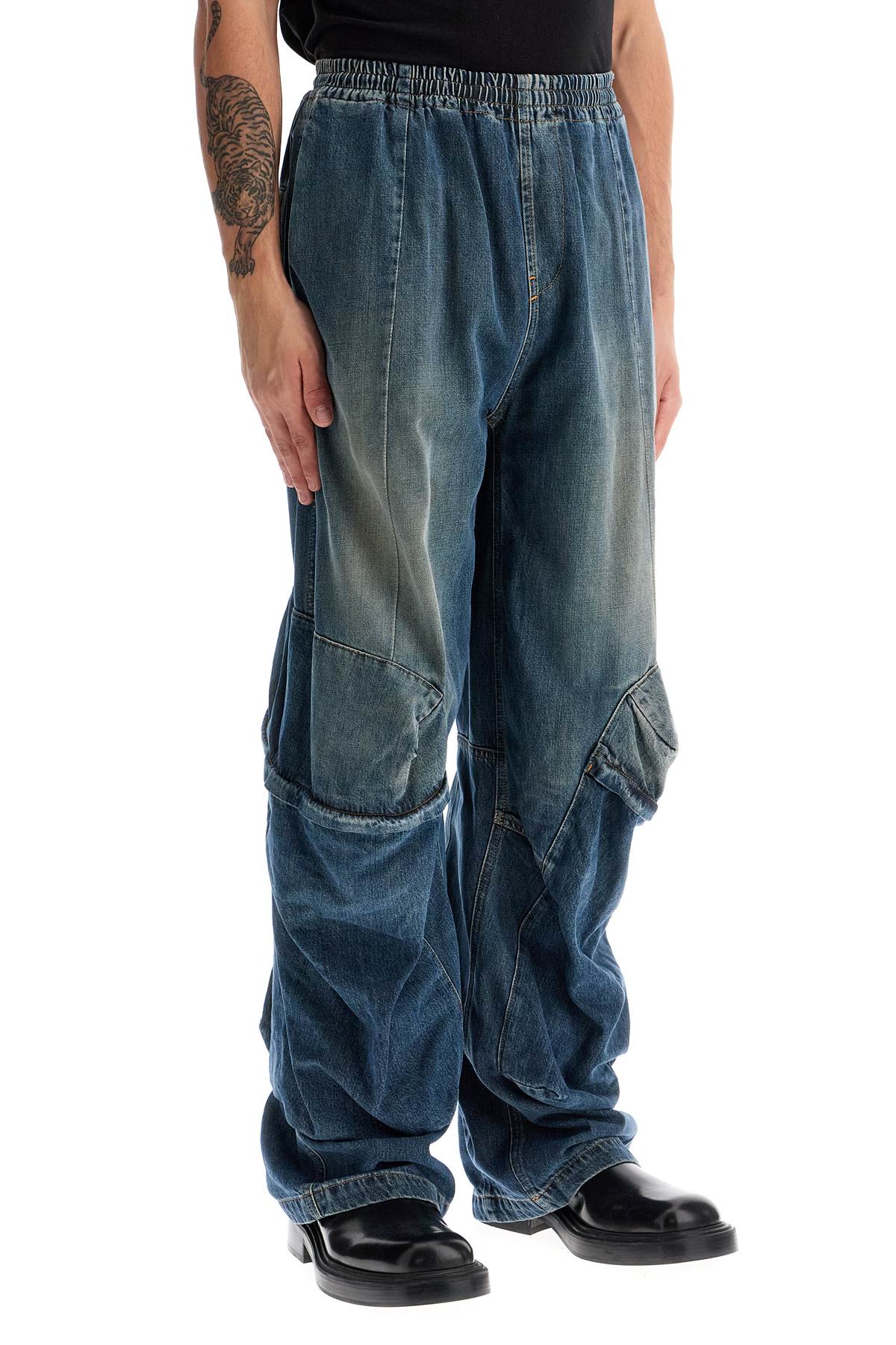 Diesel D-para-short-fsf Cropped Jeans In Denim (blue)