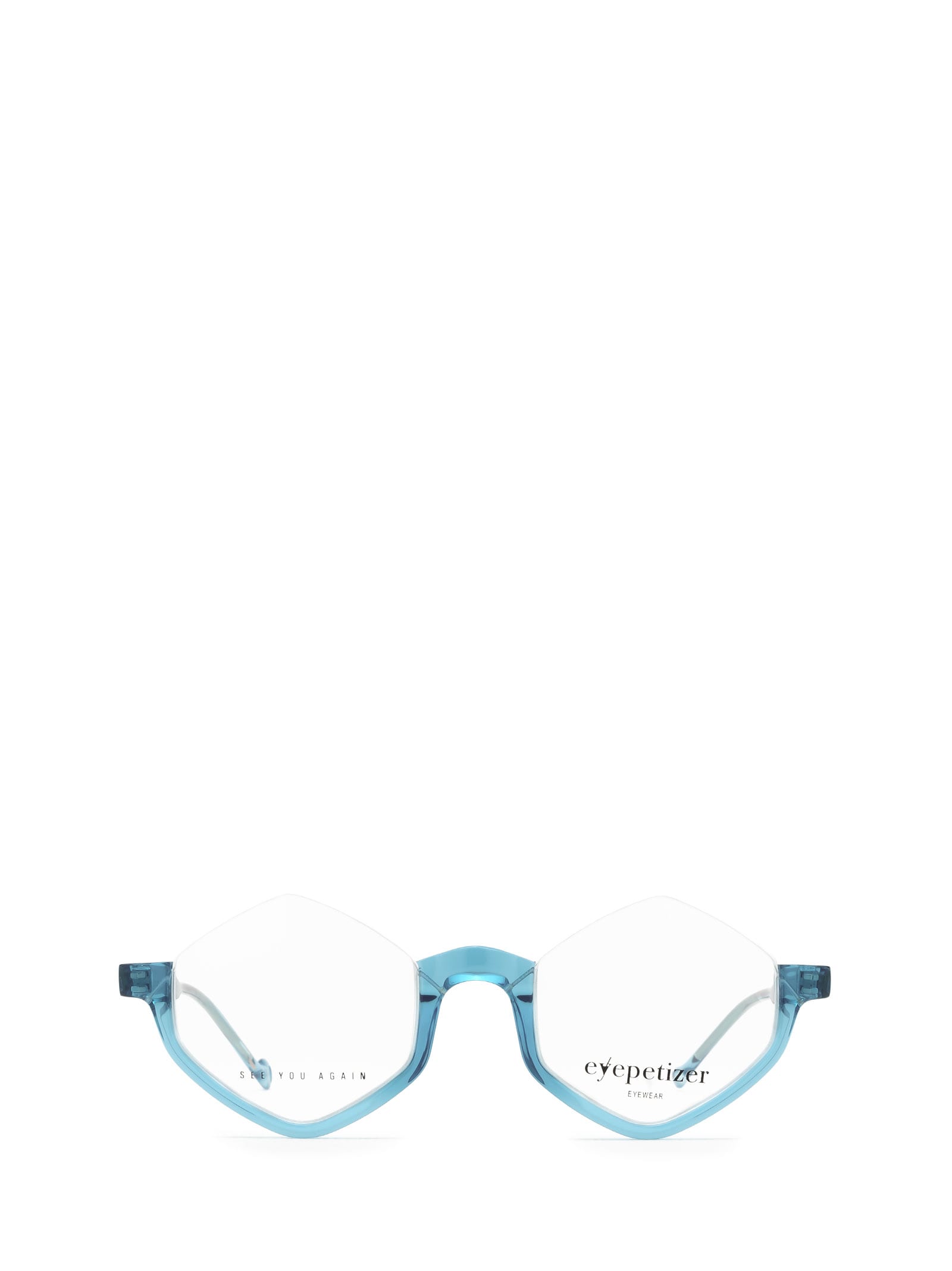 Shop Eyepetizer Ondine Teal Blue Glasses