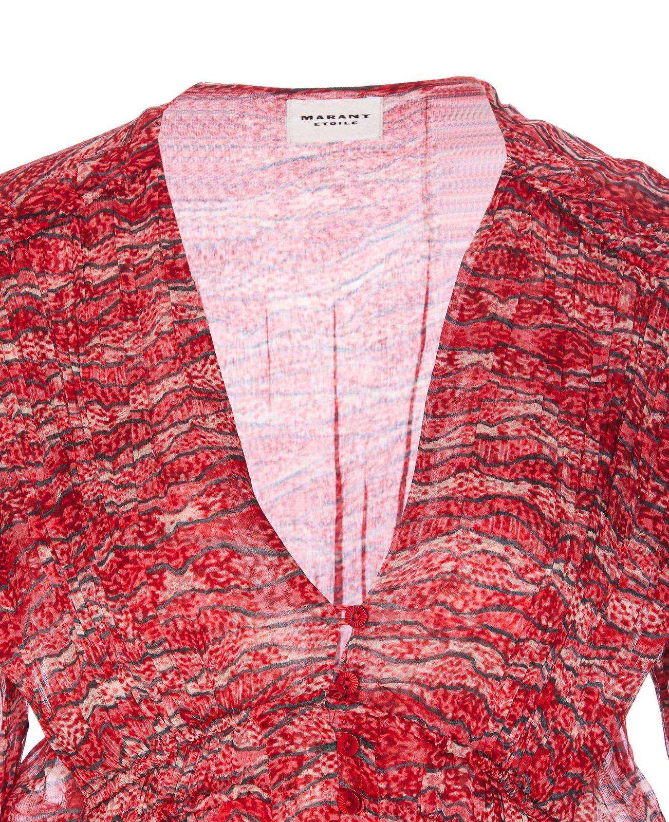 ISABEL MARANT ÉTOILE AXELINE TEXTURED TOP