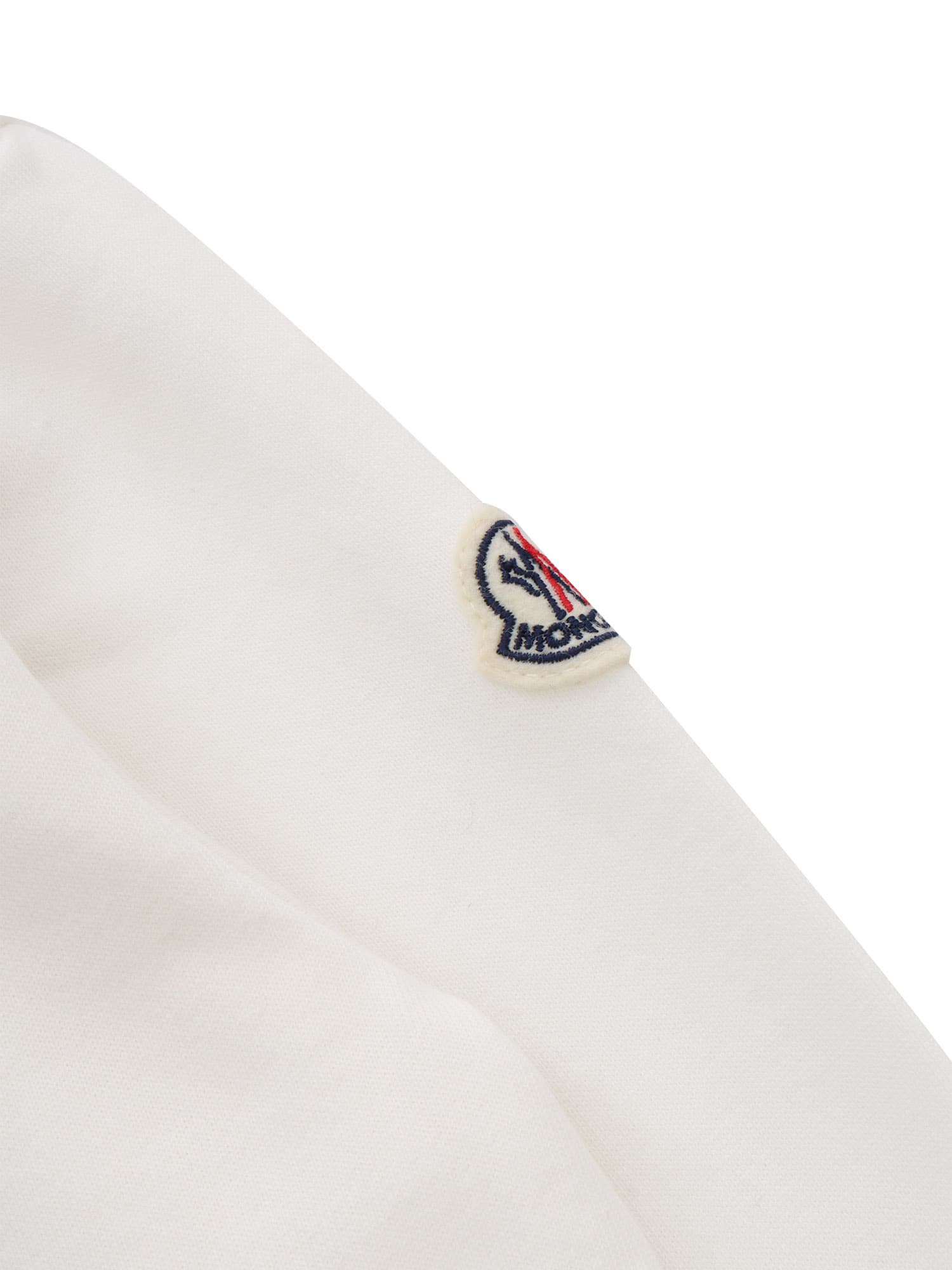 Moncler Sweatshirt With Logo In Beige