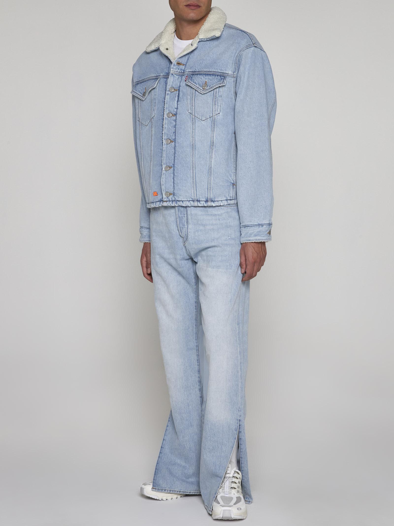 Shop Erl X Levis 501 Jeans In Blue