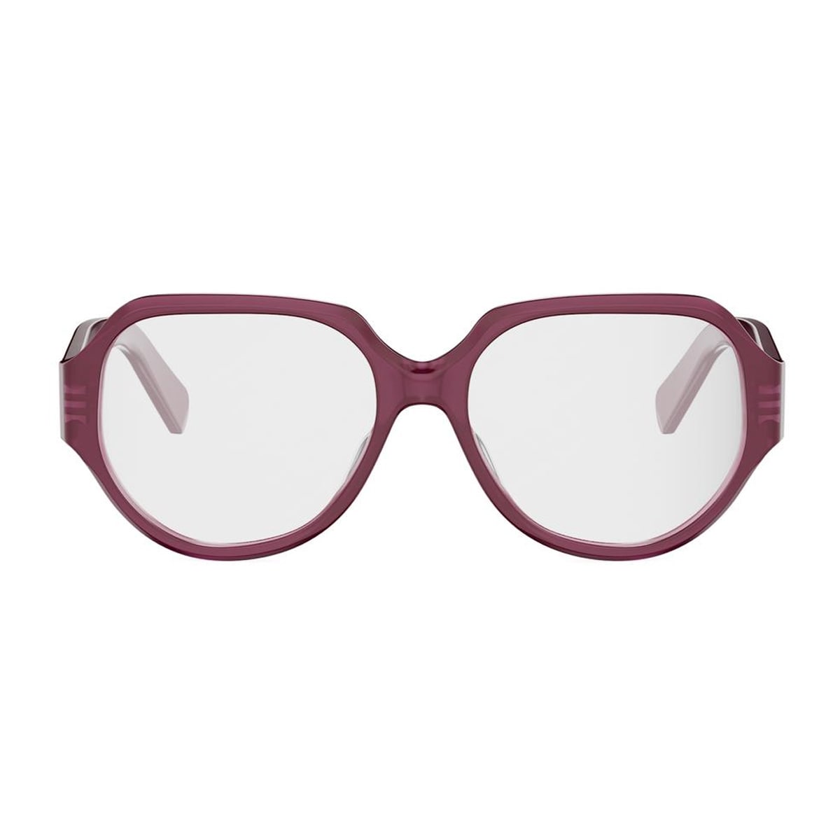 Celine Cl50165i Triomphe 069 Bordeaux Glasses In Red