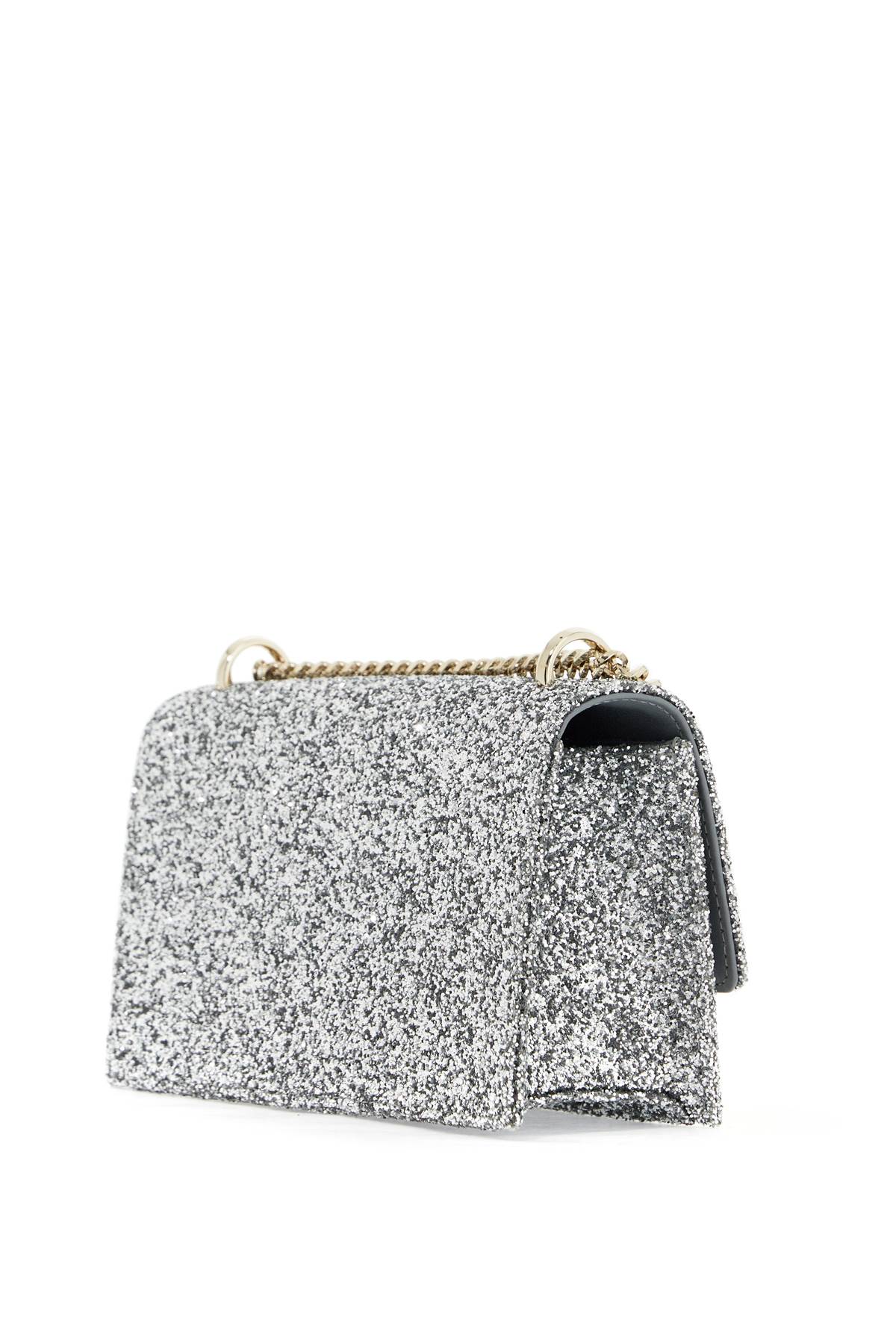 Shop Jimmy Choo Bohemia Mini Shoulder Bag In Silver Light Gold (silver)