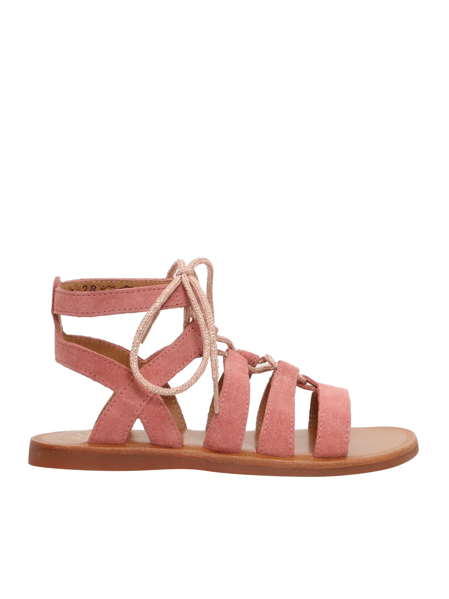 Shop Pom D'api Leather Gladiator Sandals In Pink