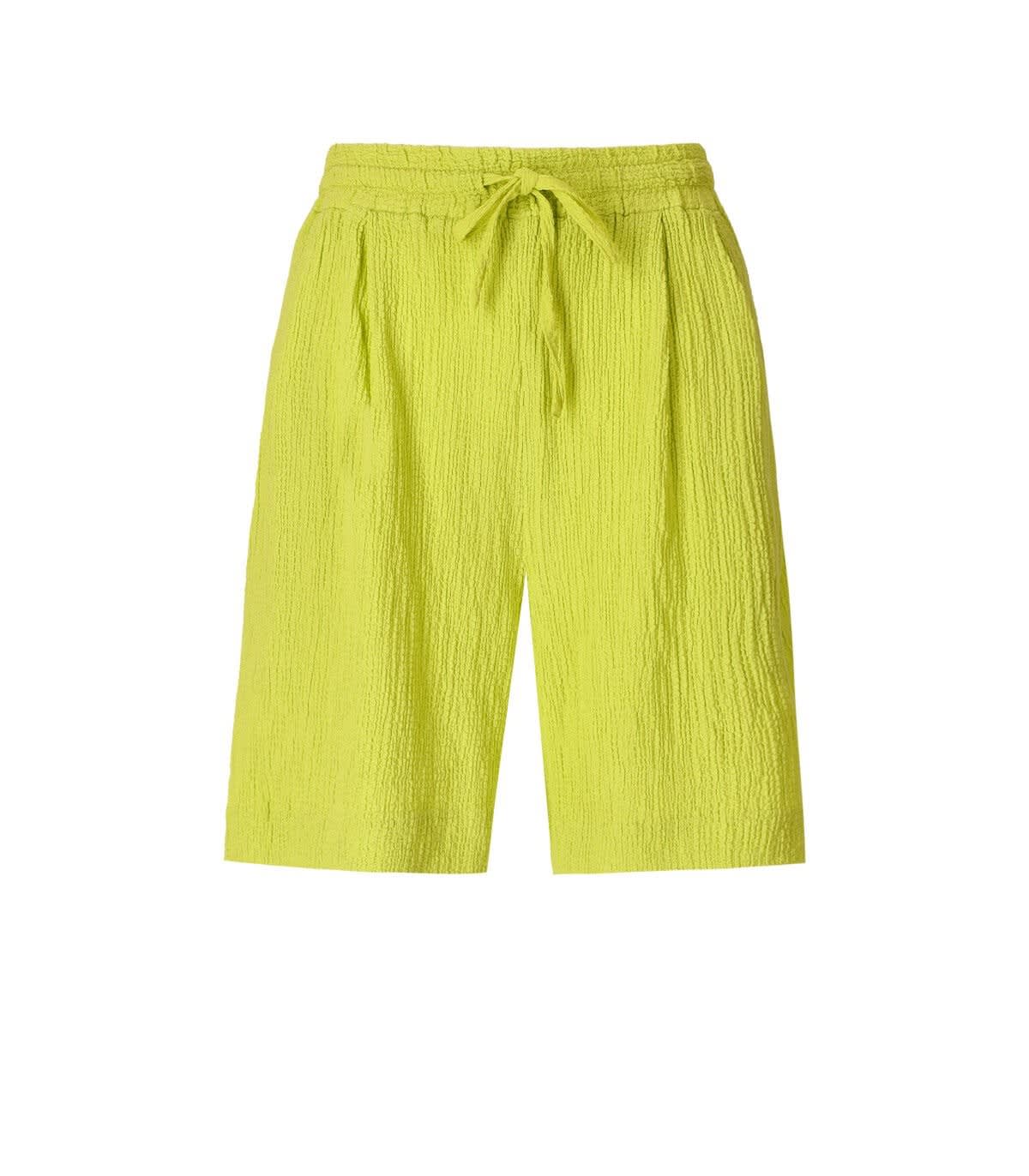 Essentiel Antwerp Didim Lime Bermuda Shorts In Lime