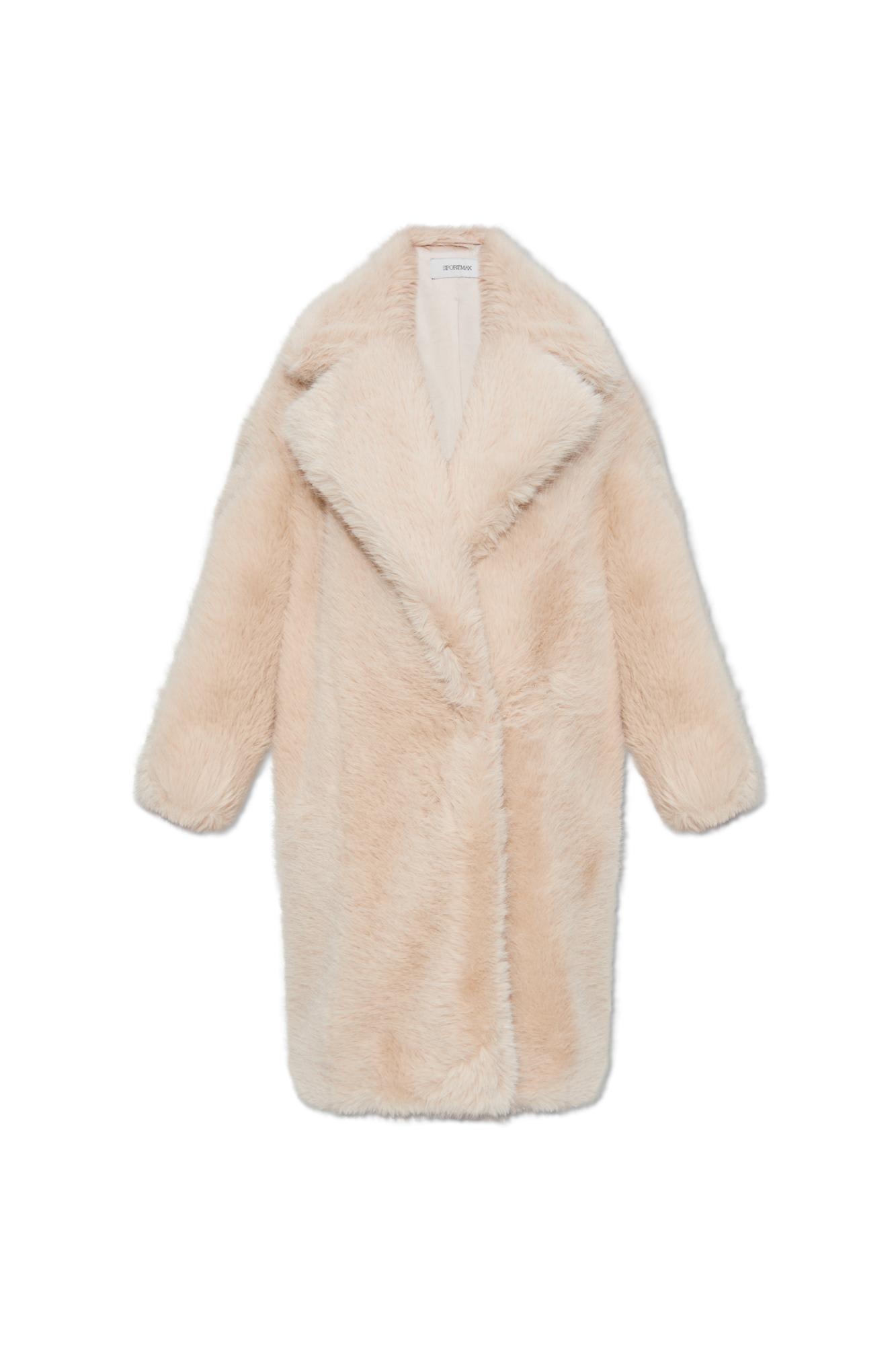 Shop Sportmax Coat With Collar In Pink