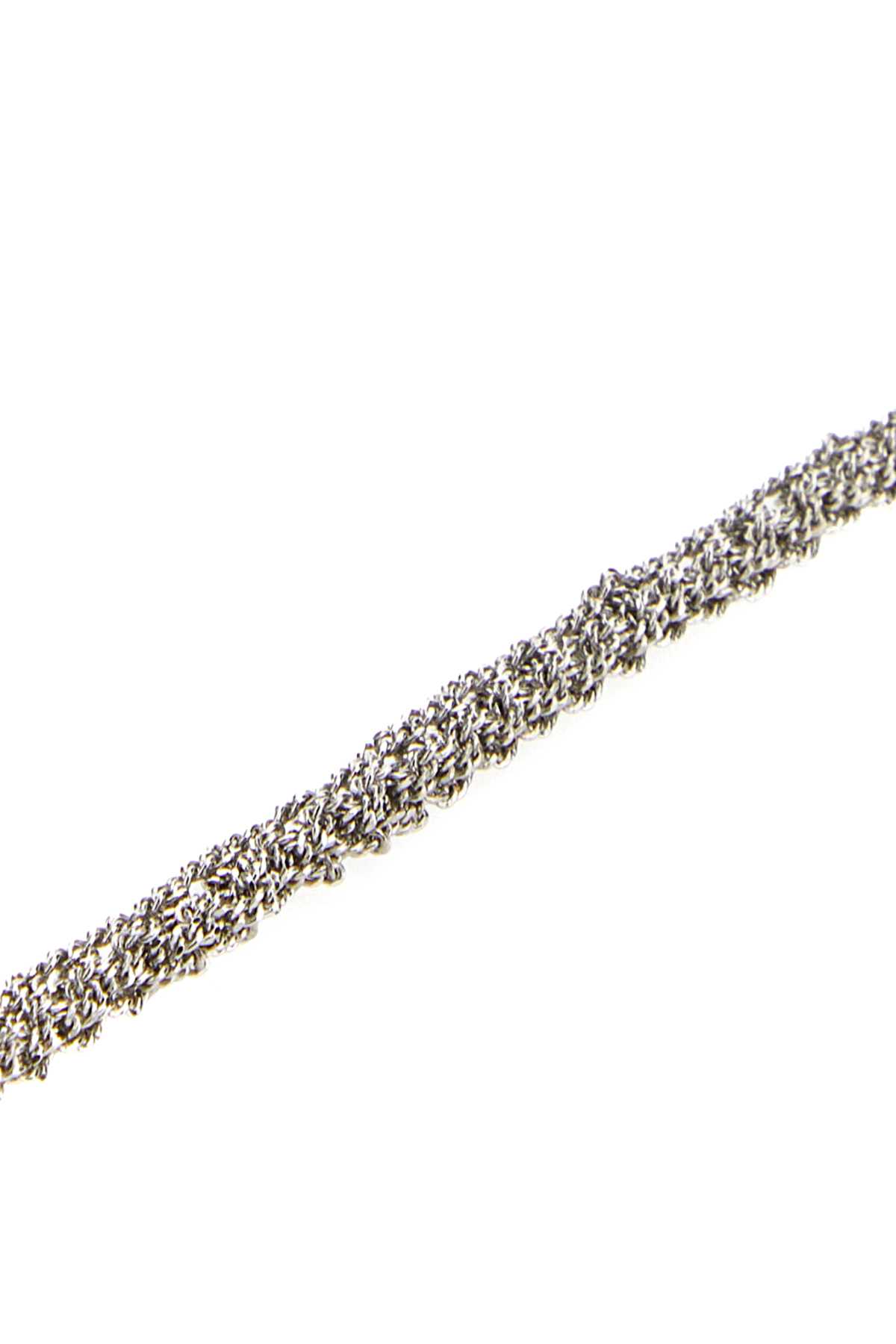 Shop Emanuele Bicocchi 925 Silver Crocheted Bracelet