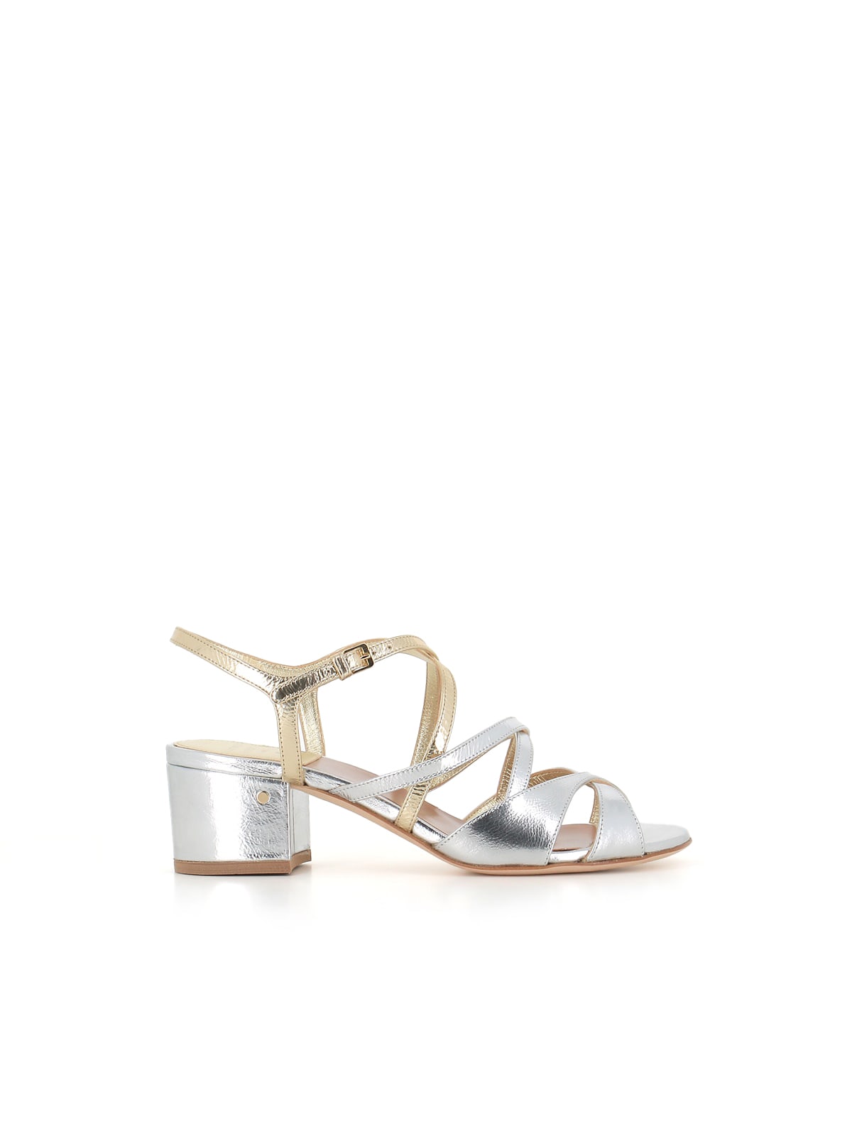 Shop Laurence Dacade Sandal Janet In Argento/oro